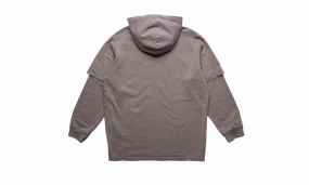 Business Card Layered Hoodie "Grey"