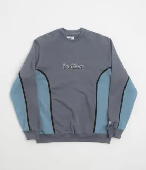product ombre gradient Street Sporty Butter Goods Aspect Crewneck Sweatshirt - Slate / Denim