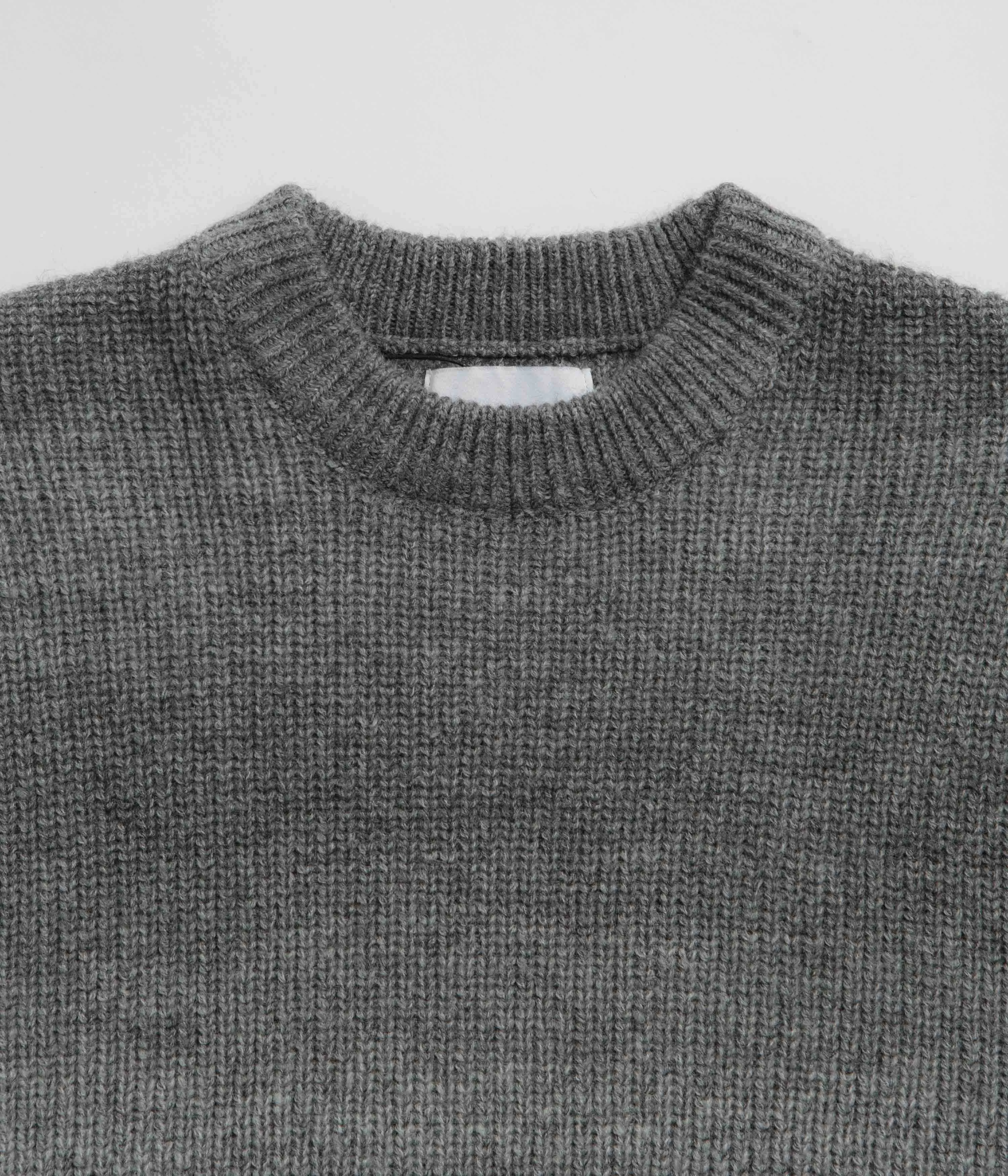 Butter Goods Beams Knit Sweatshirt - Charcoal Easy Care