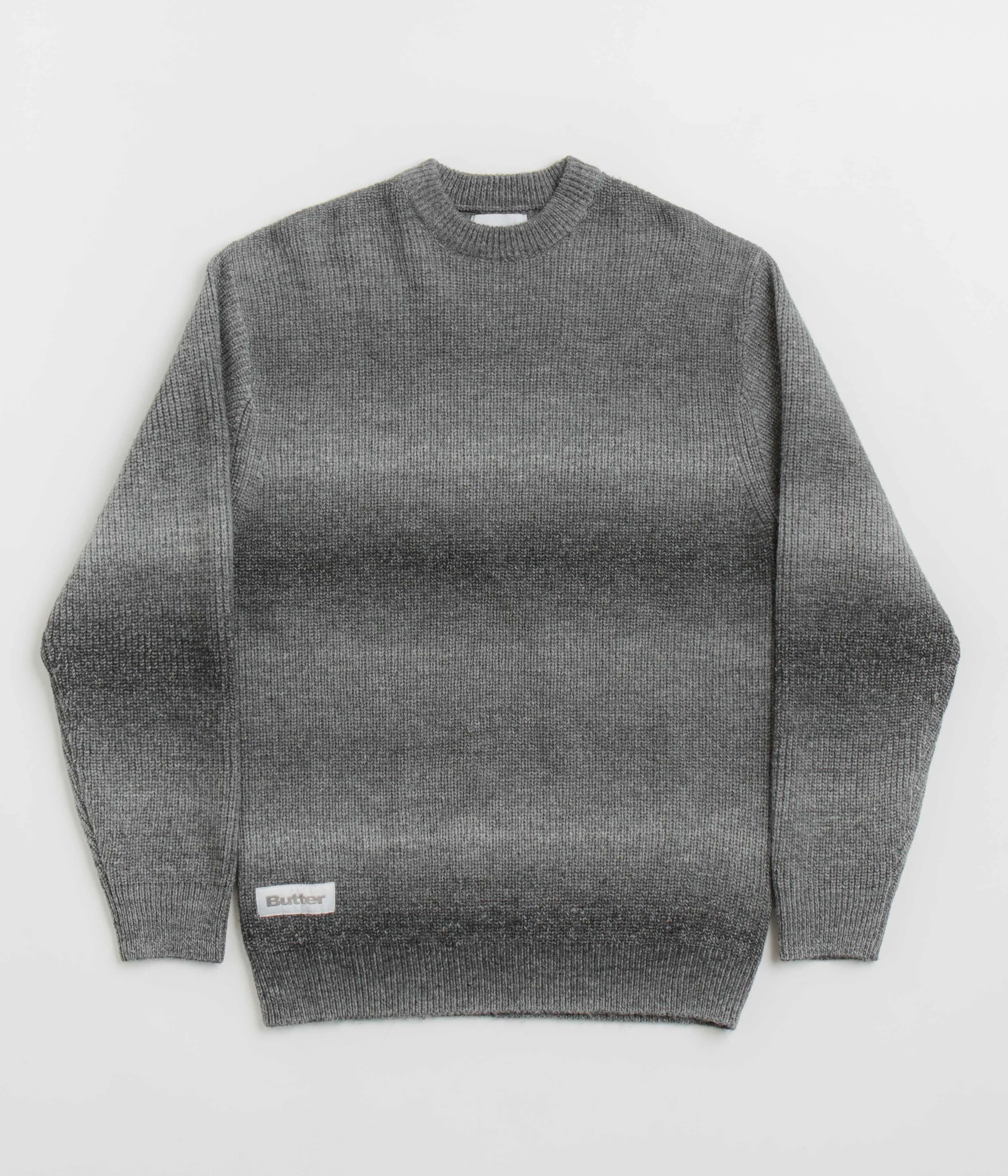 Butter Goods Beams Knit Sweatshirt - Charcoal skiing suitable product group cooperation