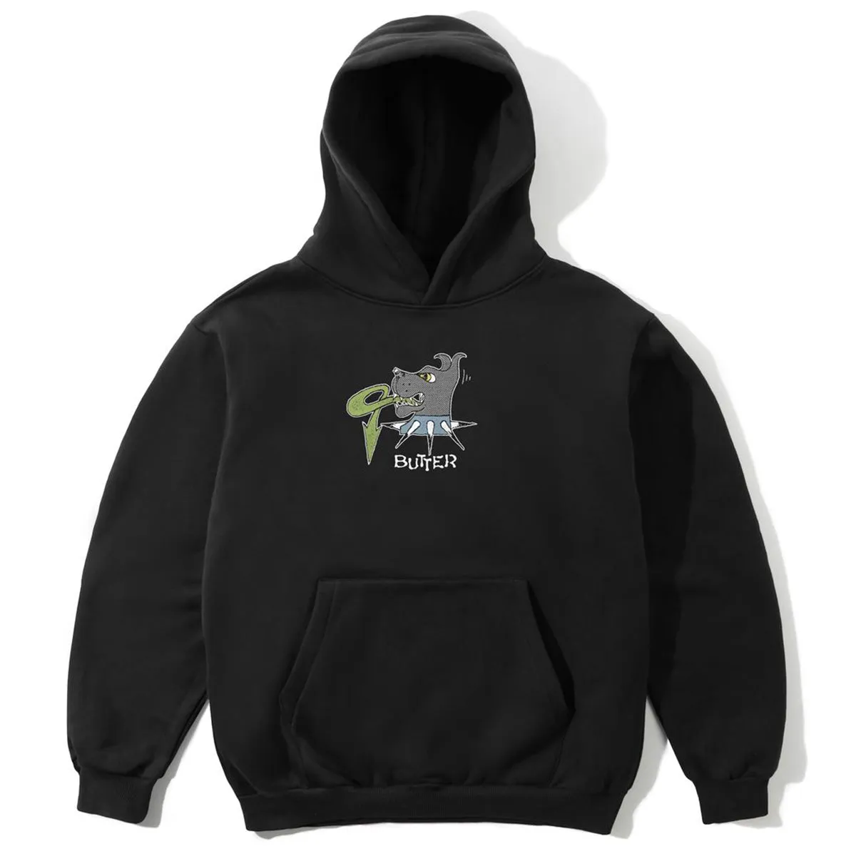 Butter Goods - Canine Hoodie Black Spa wear Zip Up Style