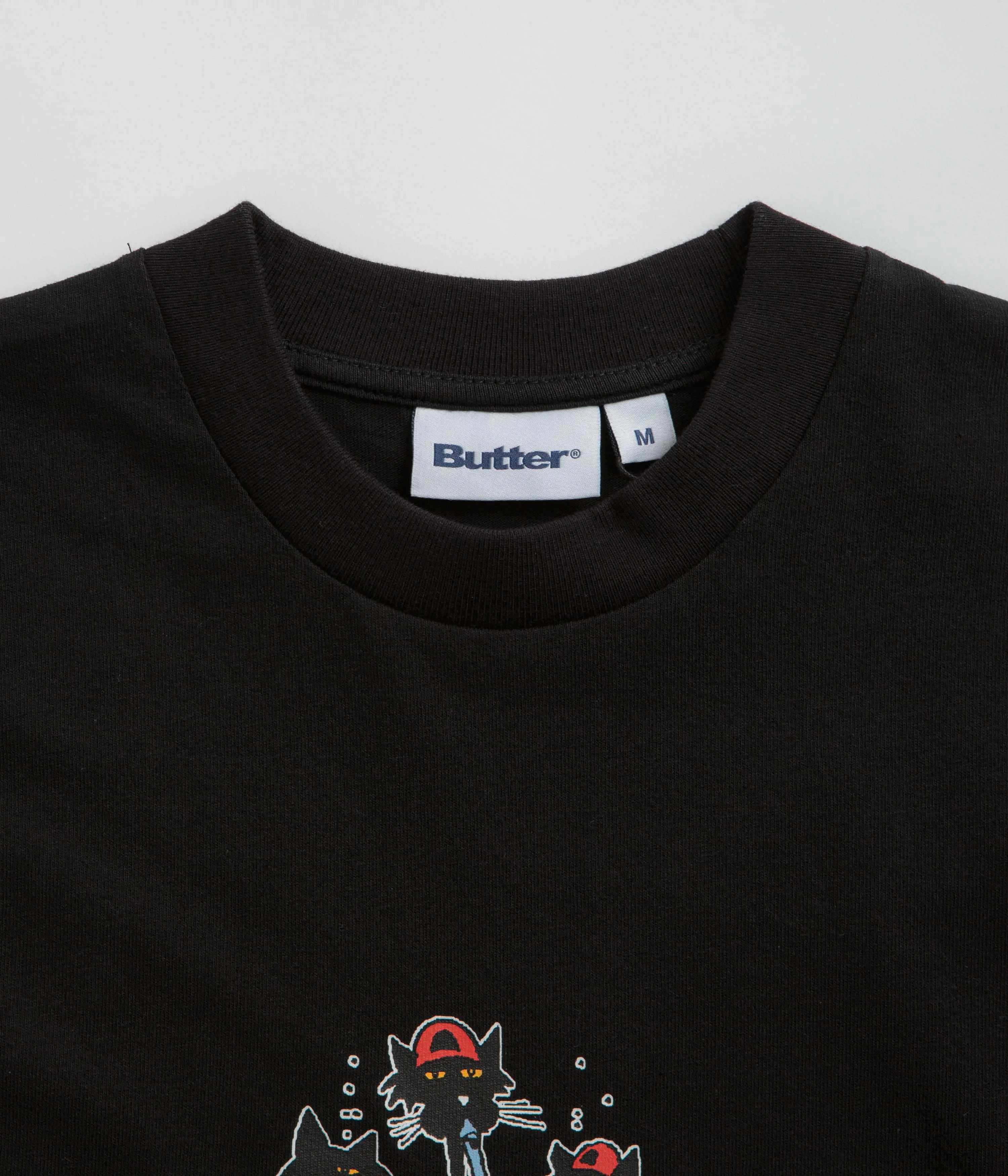 Butter Goods Cats T-Shirt - Black Beach Watches