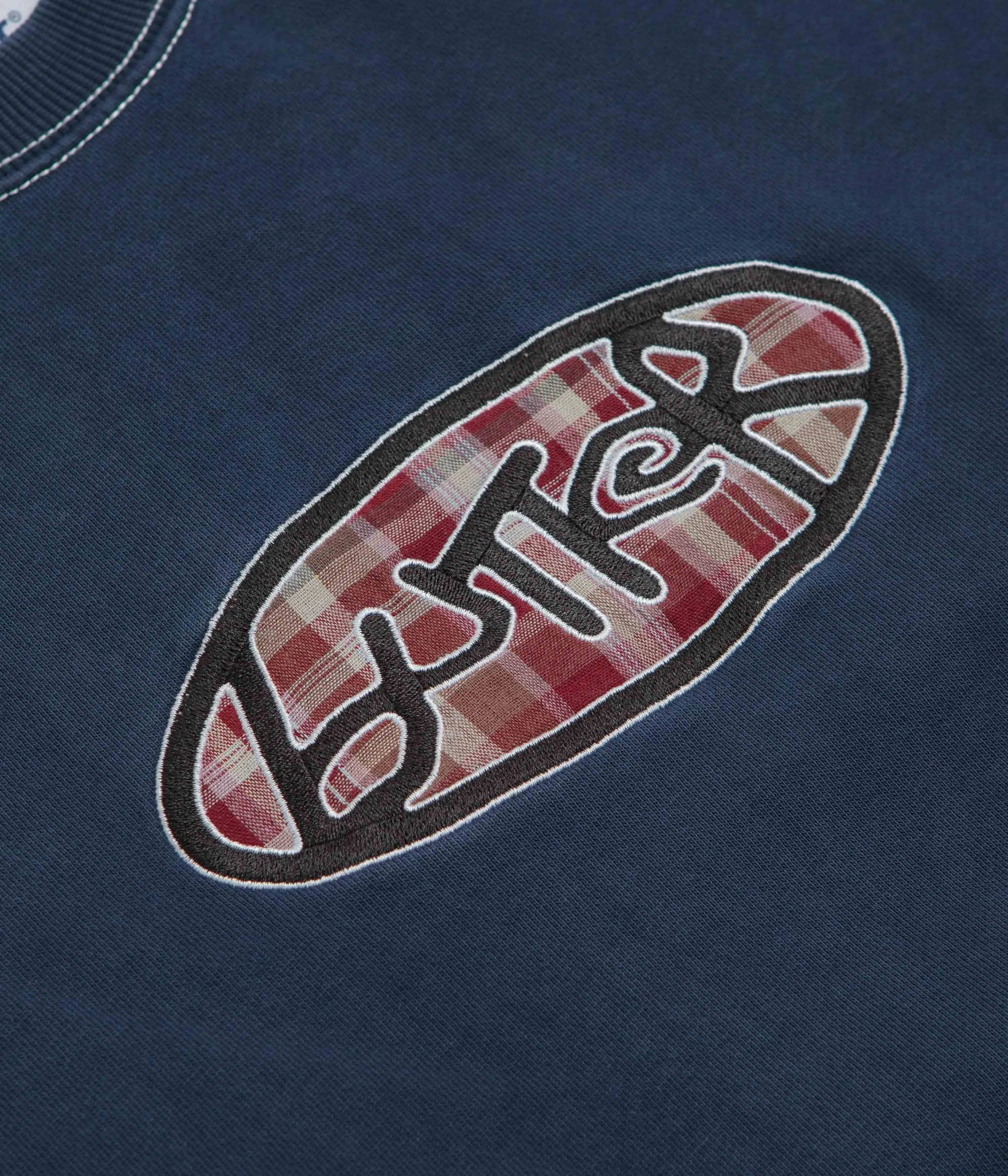 Butter Goods Crust Crewneck Sweatshirt - Washed Navy crew neck Travel Outfit