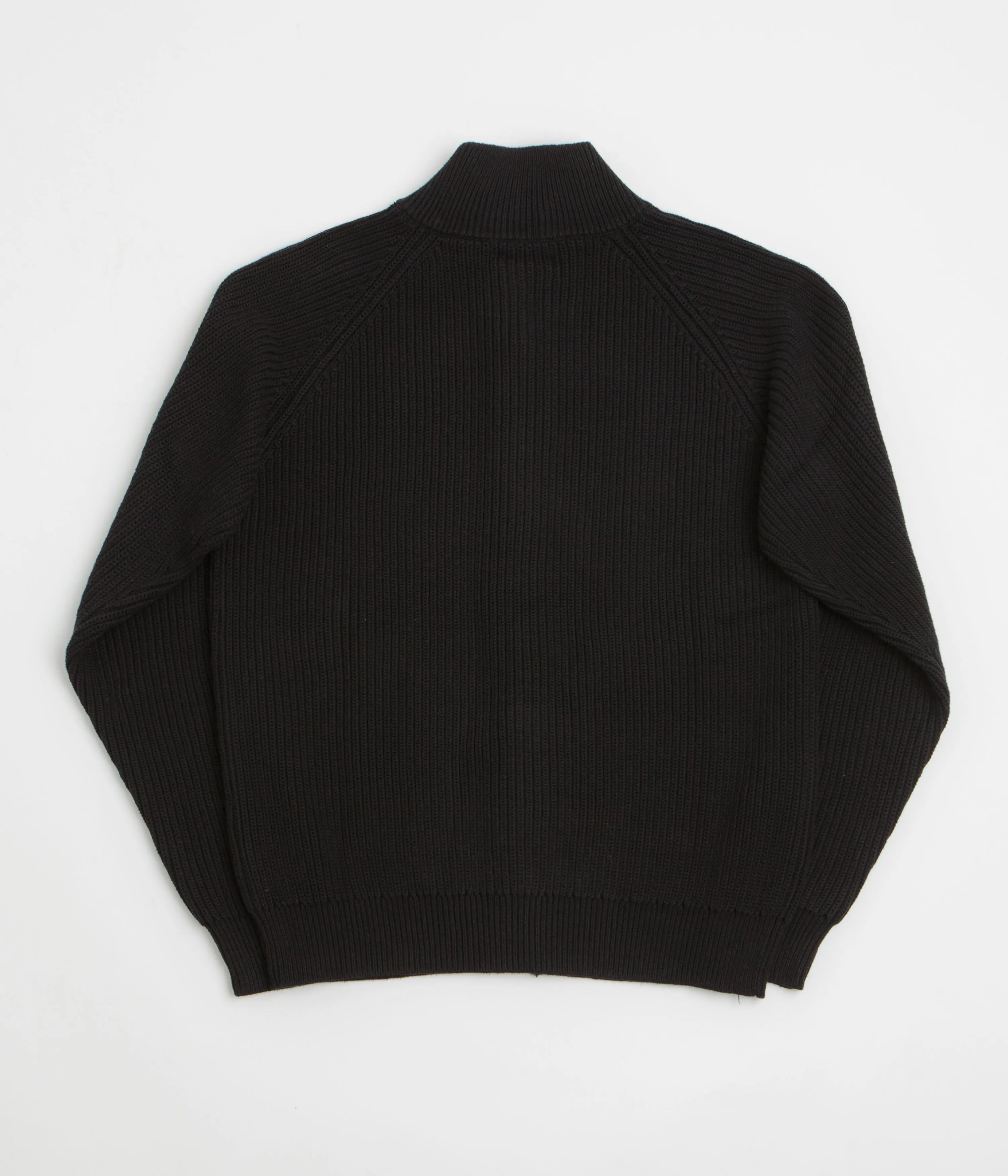 Office Wear Butter Goods Dragon Zip-Thru Knit Sweatshirt - Black