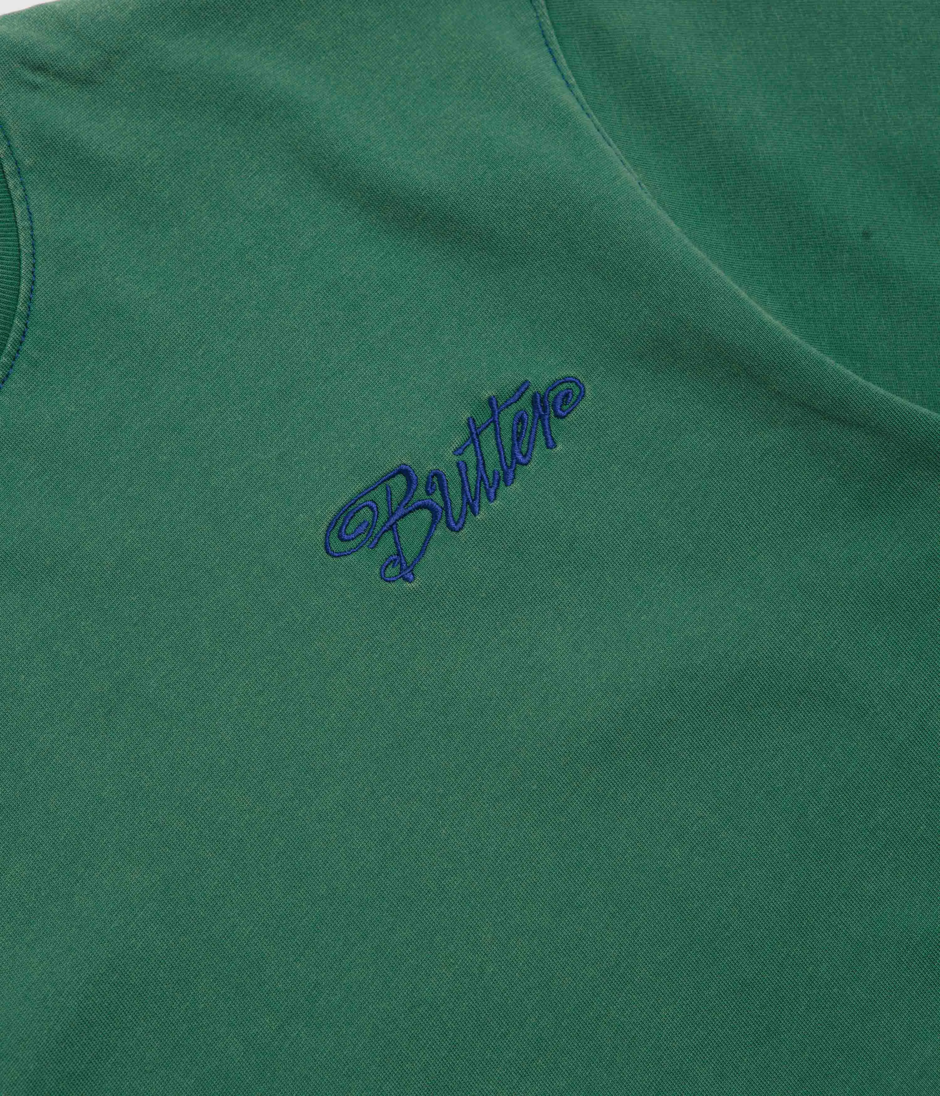 Female Washable material Butter Goods Jive Contrast T-Shirt - Washed Teal