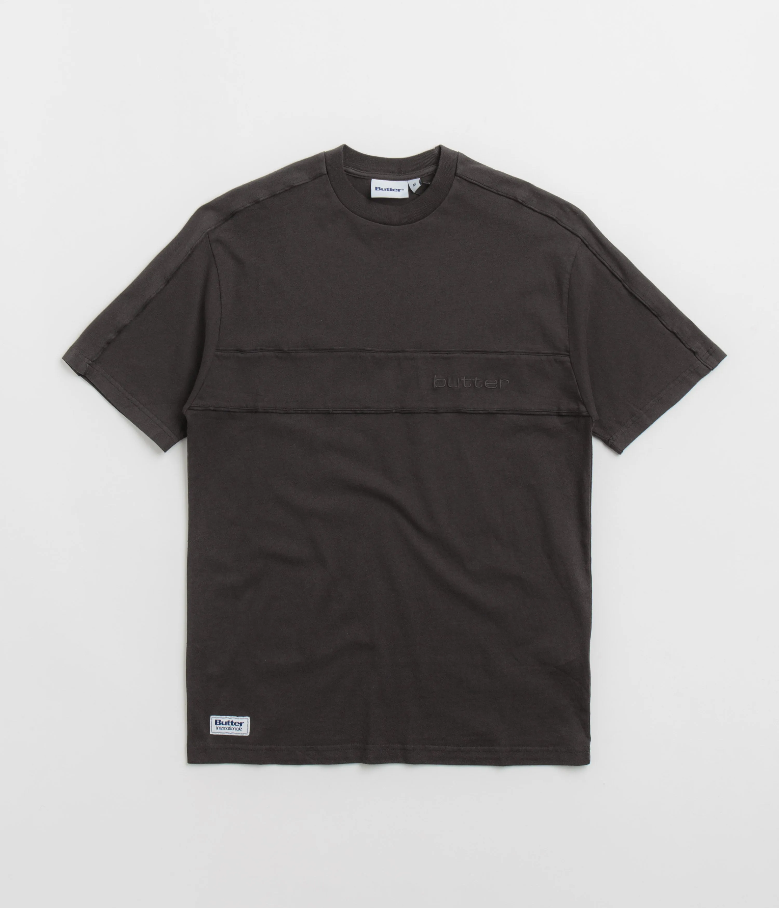 Asian size elastic waistband Butter Goods Movement T-Shirt - Washed Black