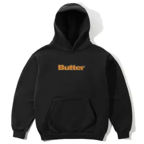 Butter Goods - Outline Logo Hoodie Black Carnival wear