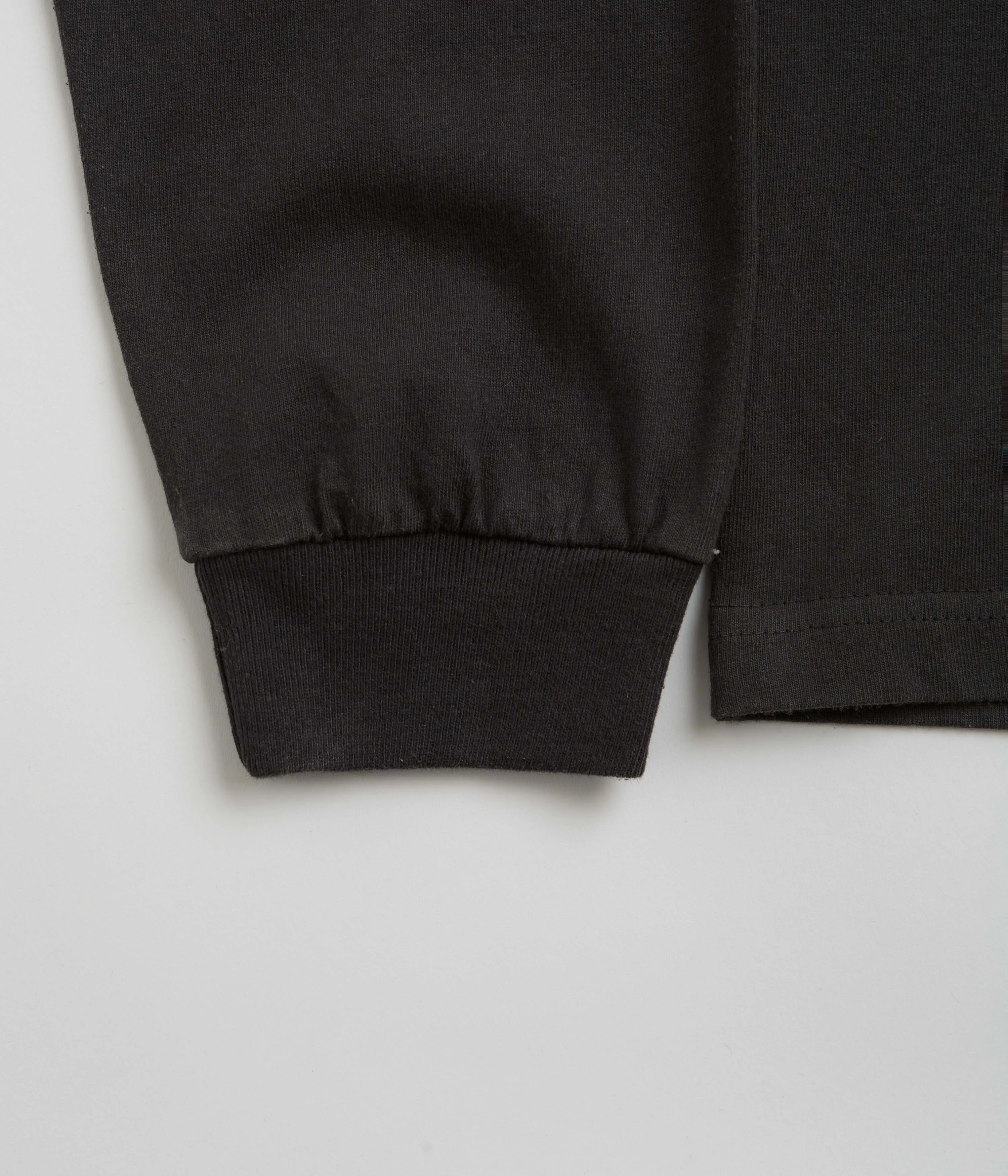Cold Weather Butter Goods Pigment Dye Long Sleeve T-Shirt - Washed Black
