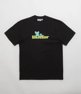 Butter Goods Rat Logo T-Shirt - Black boat venue Sunny Day