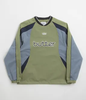 Beach Style product couple intimacy Butter Goods Ridge Sport Crewneck Sweatshirt - Sage