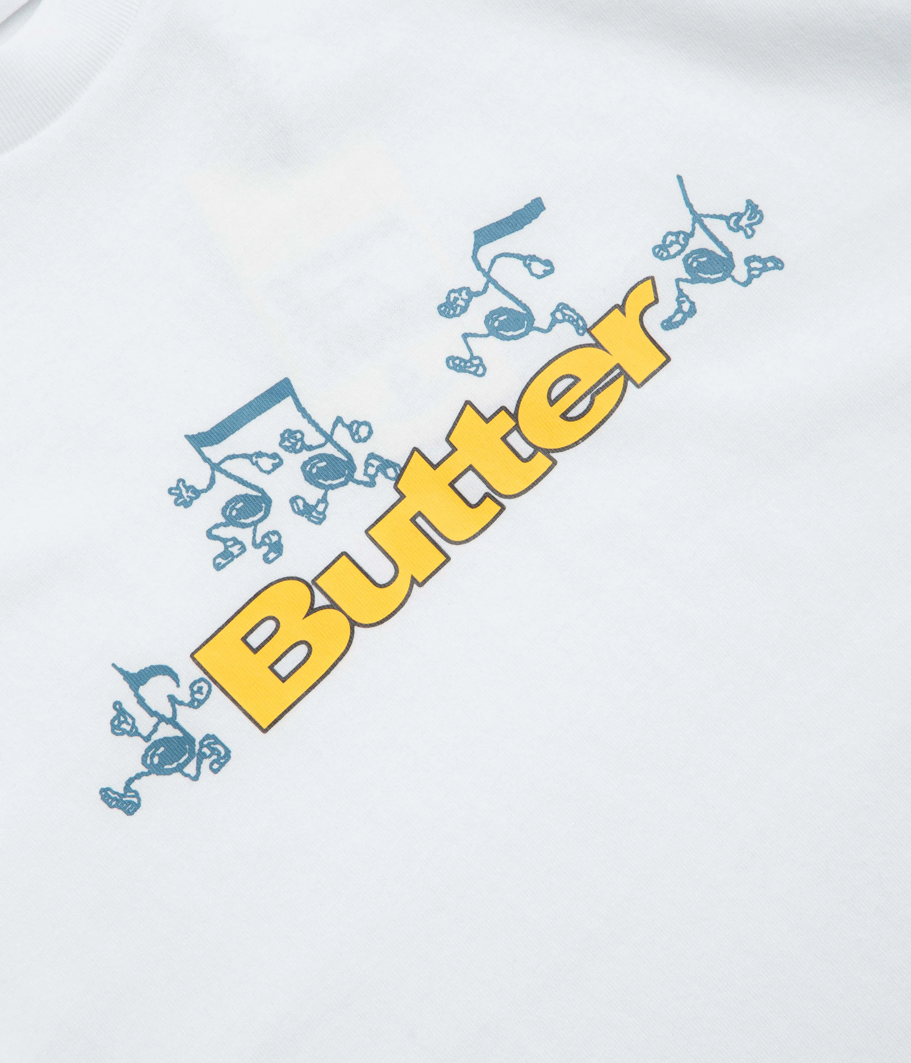 Butter Goods Tempo Logo T-Shirt - White hot climate