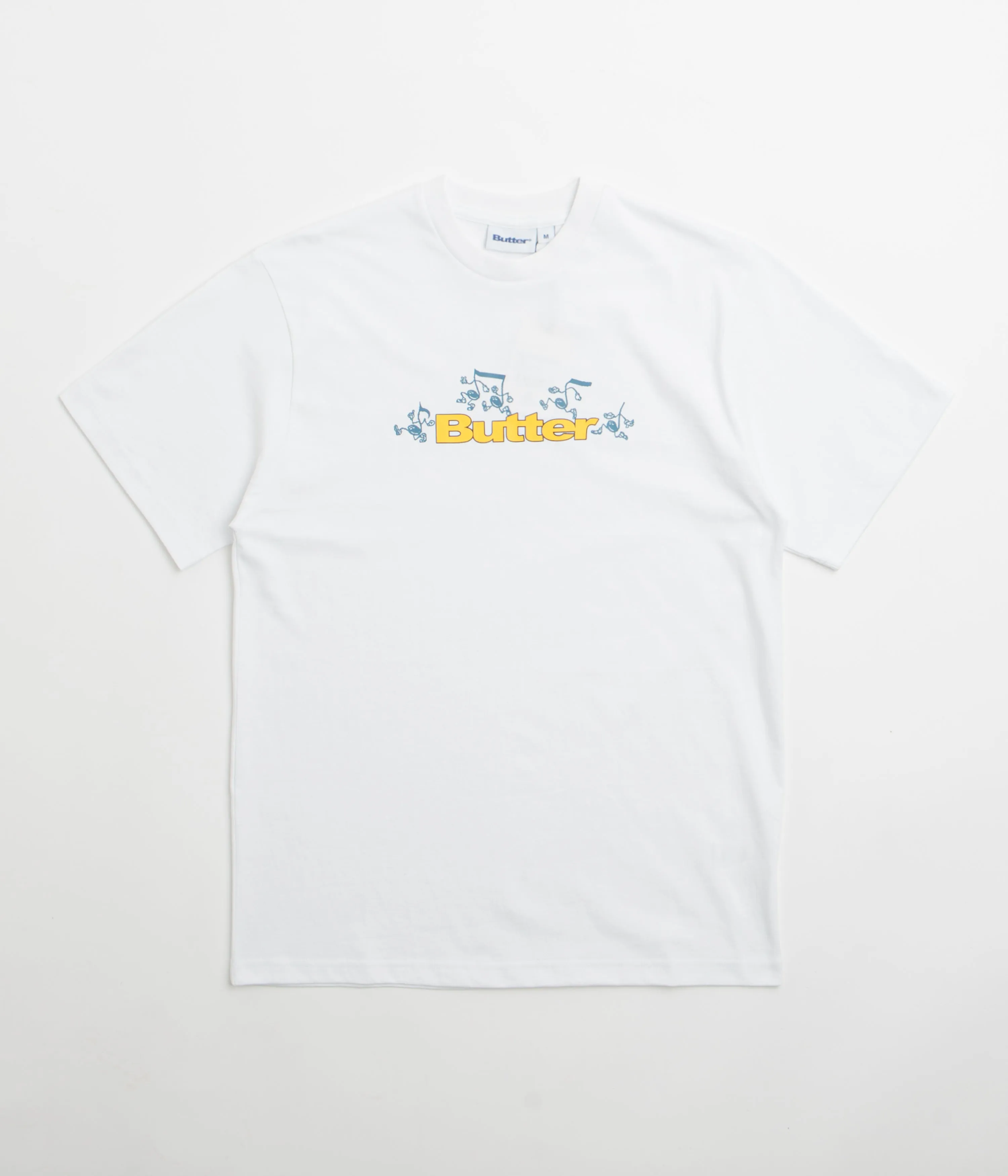 Butter Goods Tempo Logo T-Shirt - White Comfortable Feel