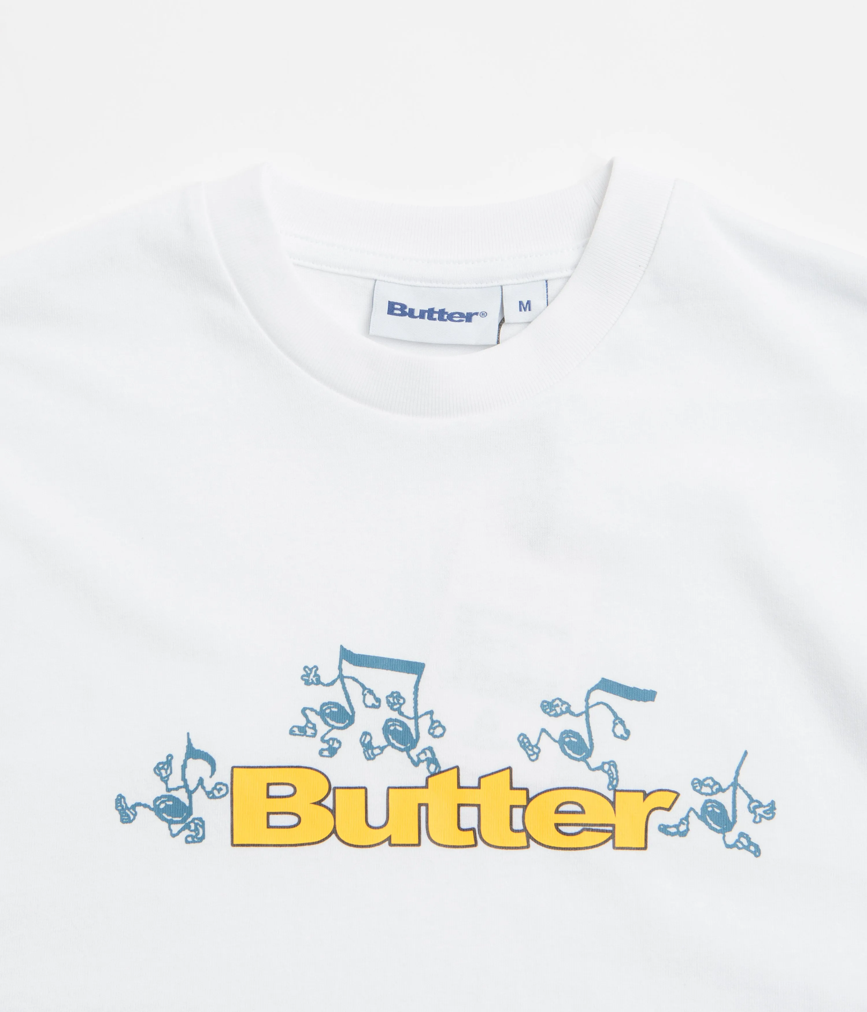 Butter Goods Tempo Logo T-Shirt - White Senior visible details