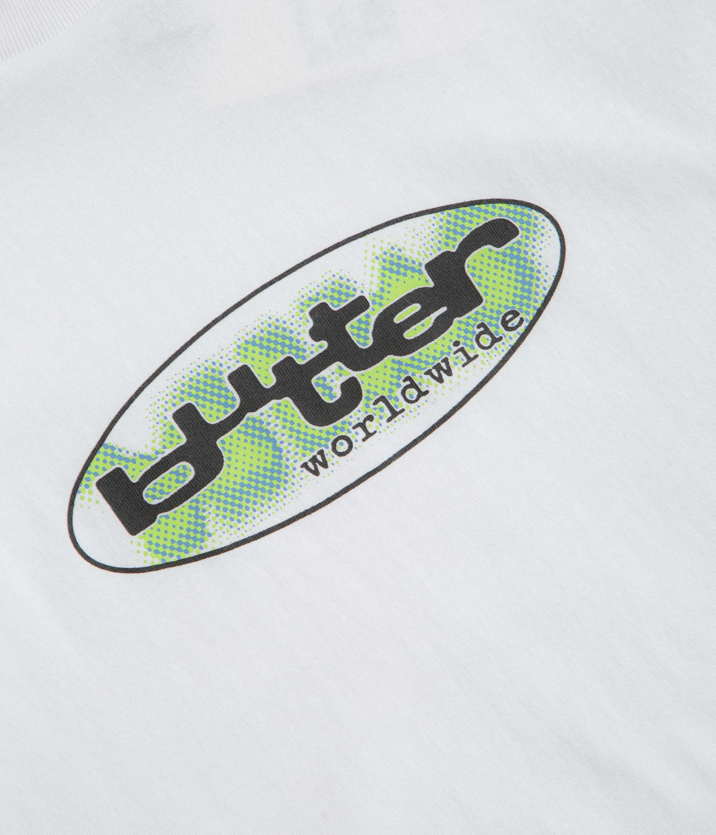 Butter Goods Vortex T-Shirt - White ruffle