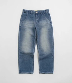 Professional Wear Butter Goods Alpine Jeans - Distressed Faded Blue