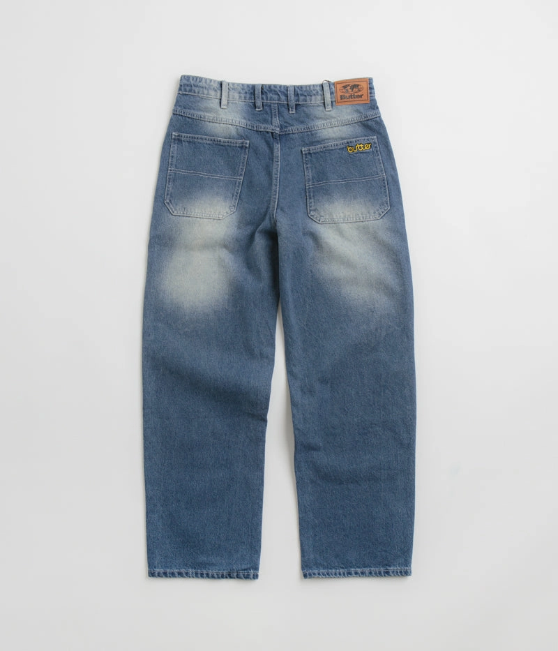 Urban Flex Butter Goods Alpine Jeans - Distressed Faded Blue