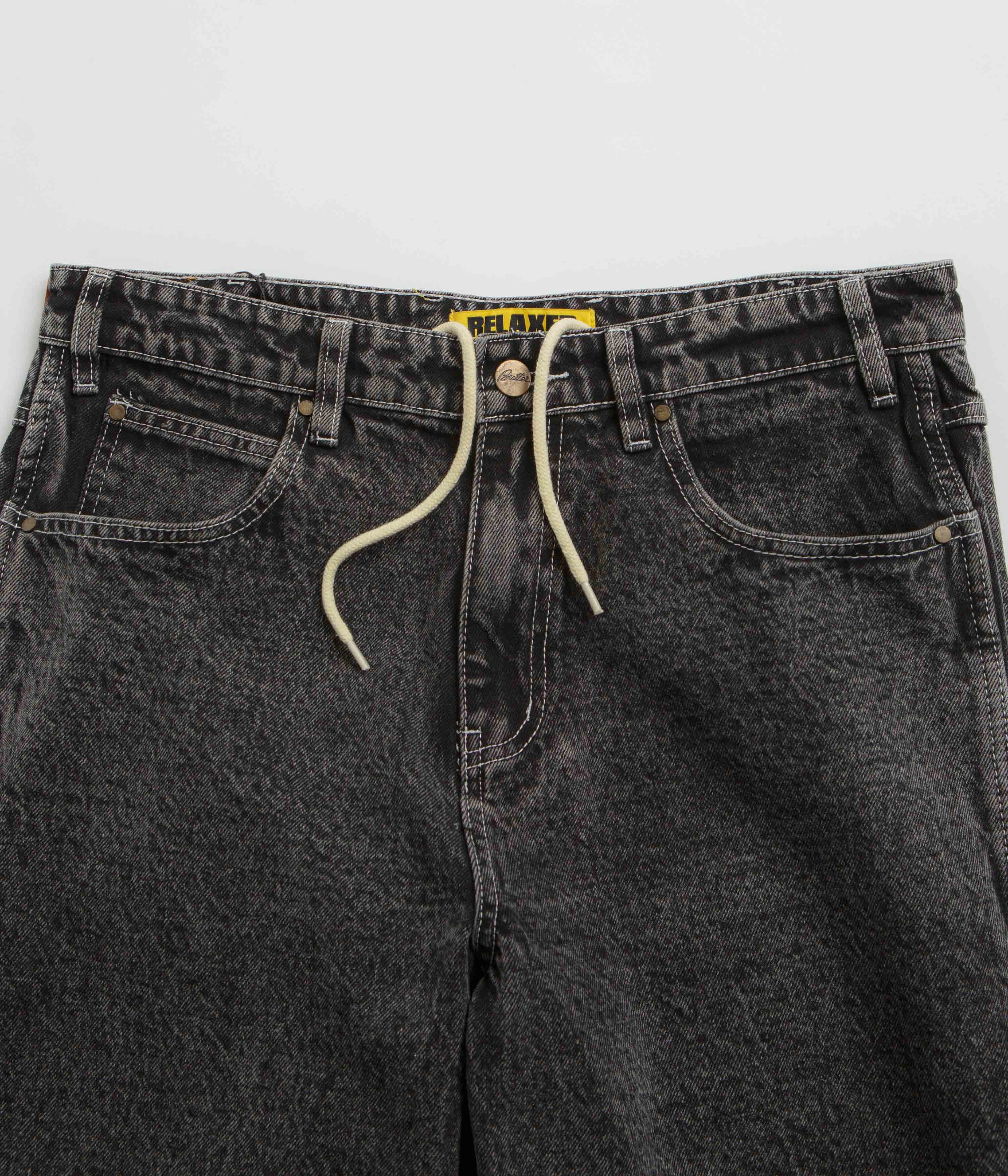 Breathable Material Butter Goods Art Jeans - Washed Black