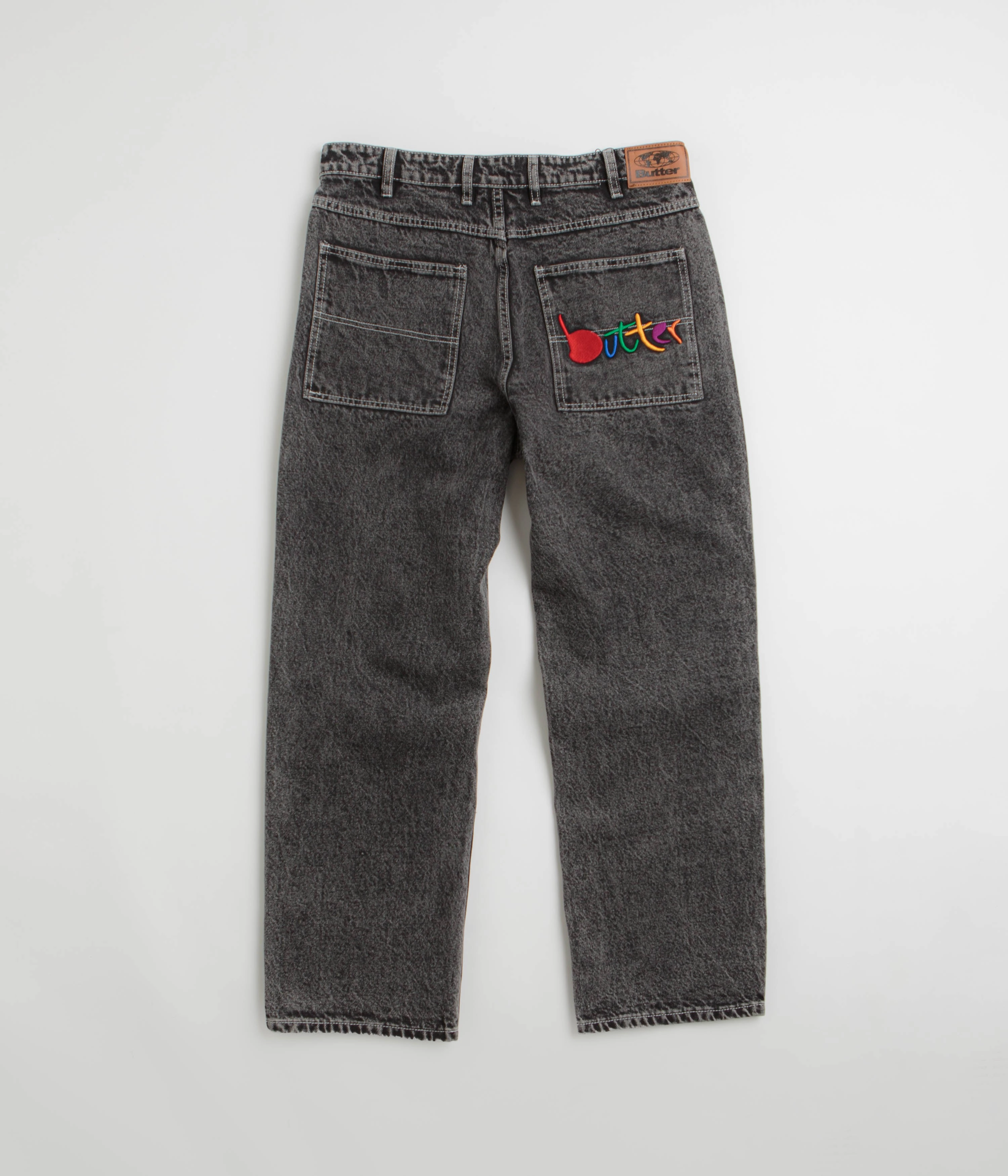 Temperature Regulating Fabric Easy Care Butter Goods Art Jeans - Washed Black