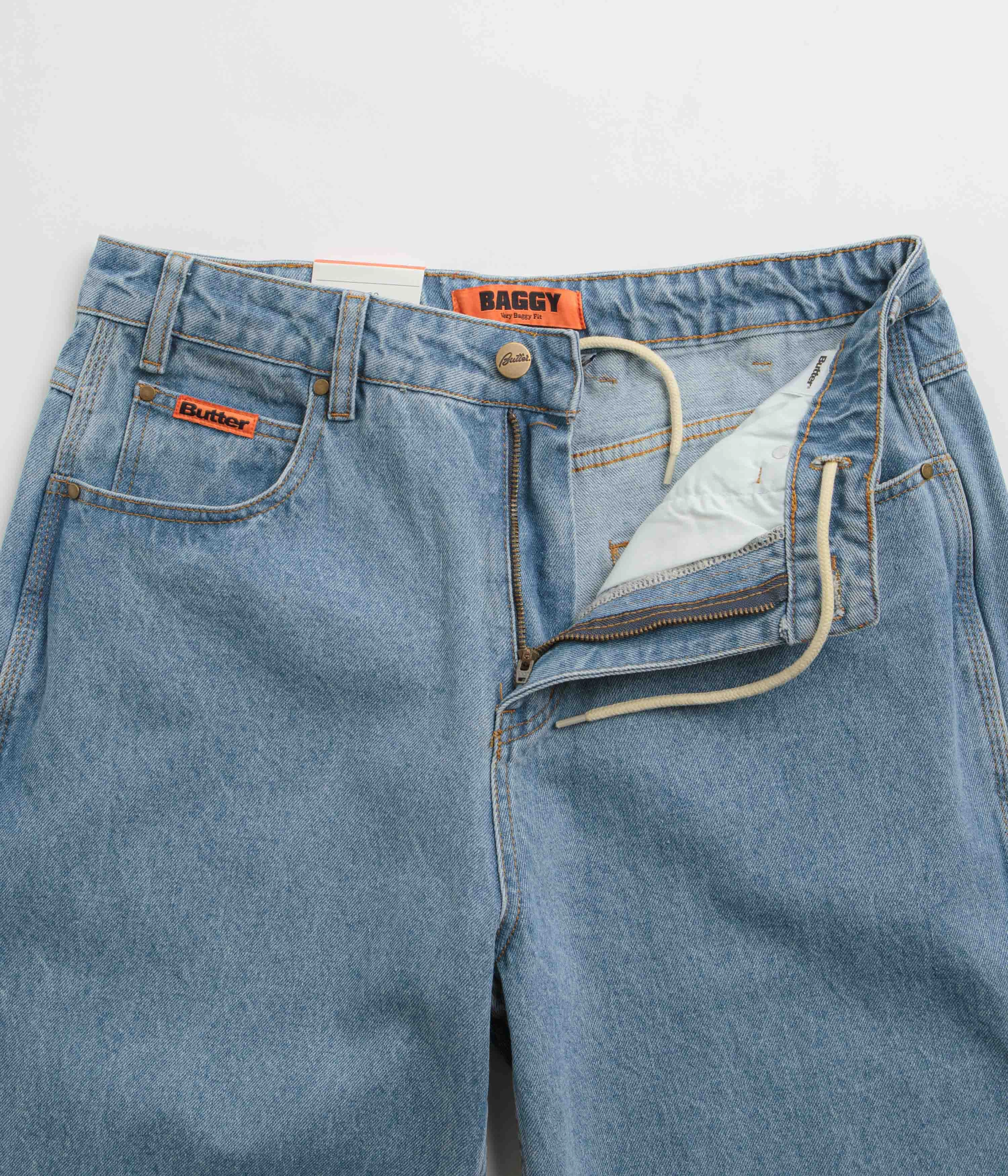 Move Comfort Butter Goods Baggy Jeans - Washed Indigo / Indigo