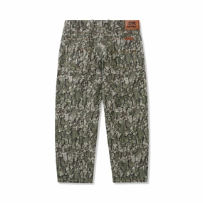 Fashion Routine Butter Goods Bark Camo Denim Jeans - Army