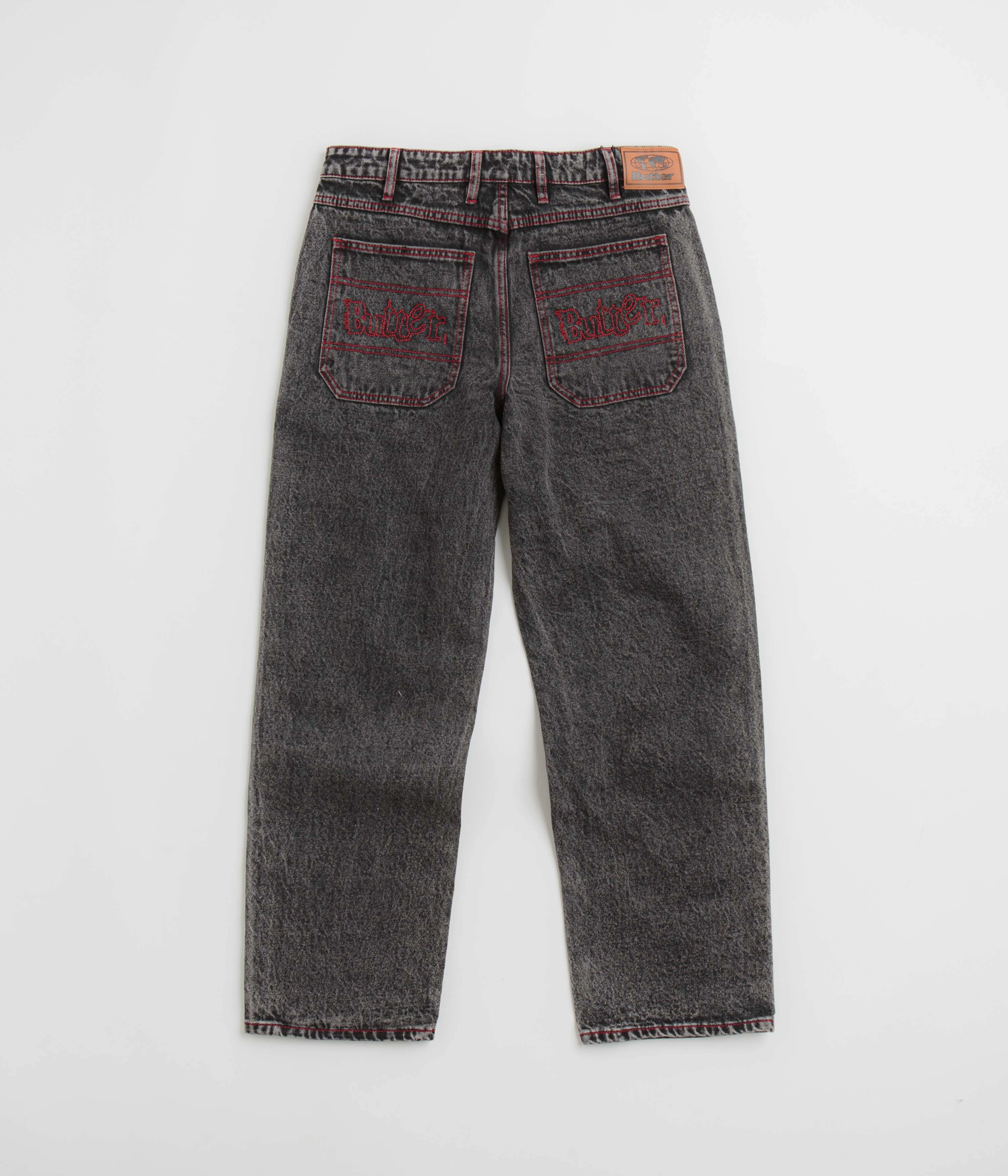 Outdoor Friendly Chic Comfort Butter Goods Breakdown Relaxed Jeans - Acid Wash Black