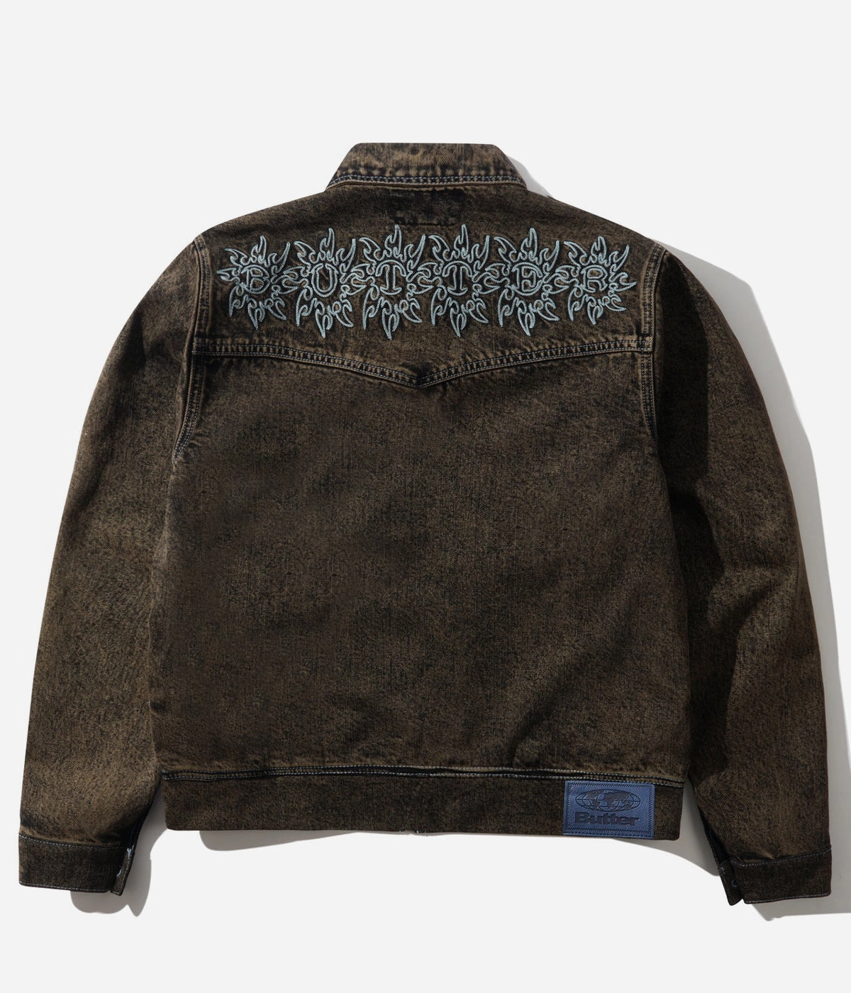 Butter Goods Bronco Denim Jacket Heat Reflective Layer Notch Lapel