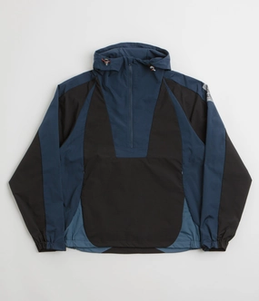 Butter Goods Contour Anorak Jacket - Navy / Black Rugged Durability