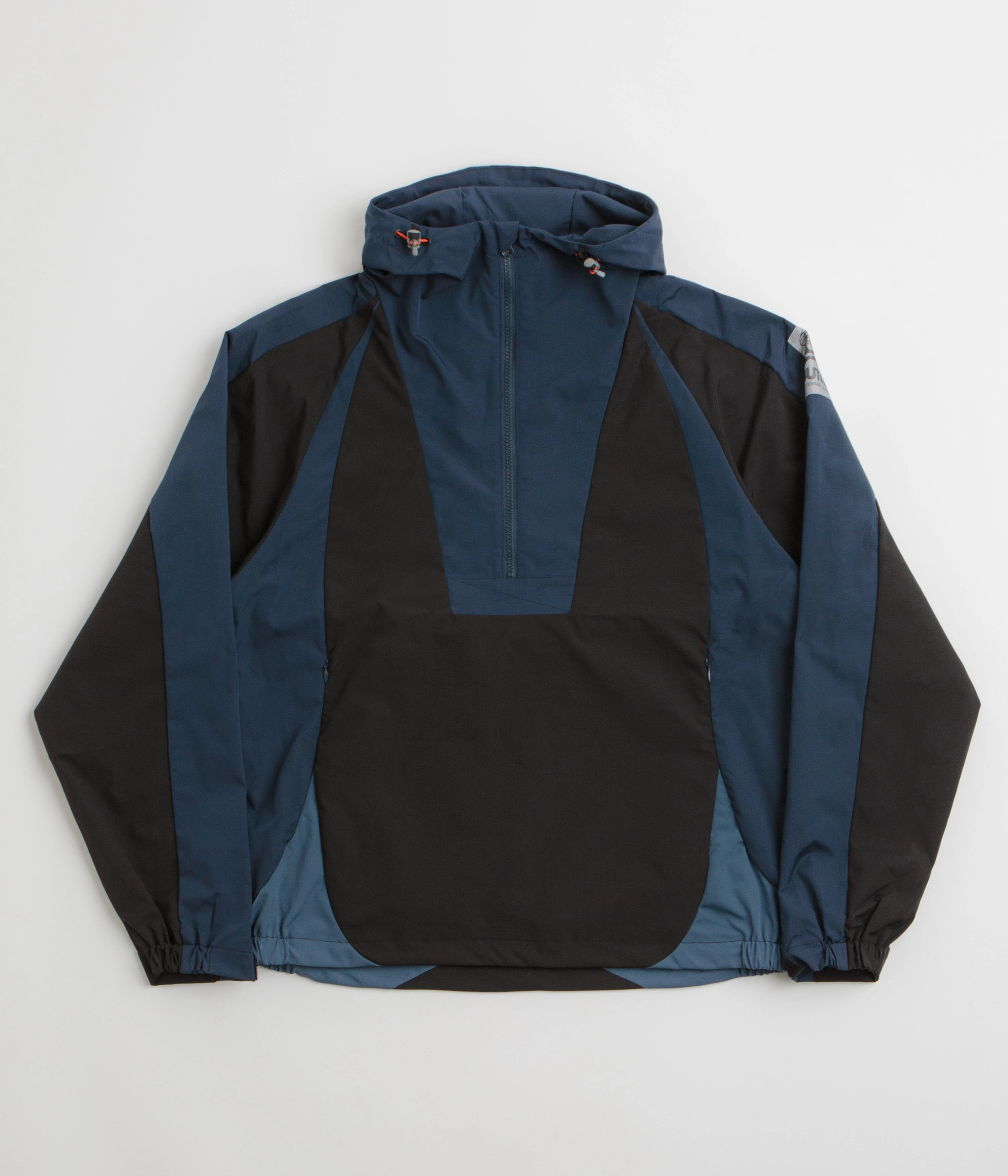 Butter Goods Contour Anorak Jacket - Navy / Black Rugged Durability