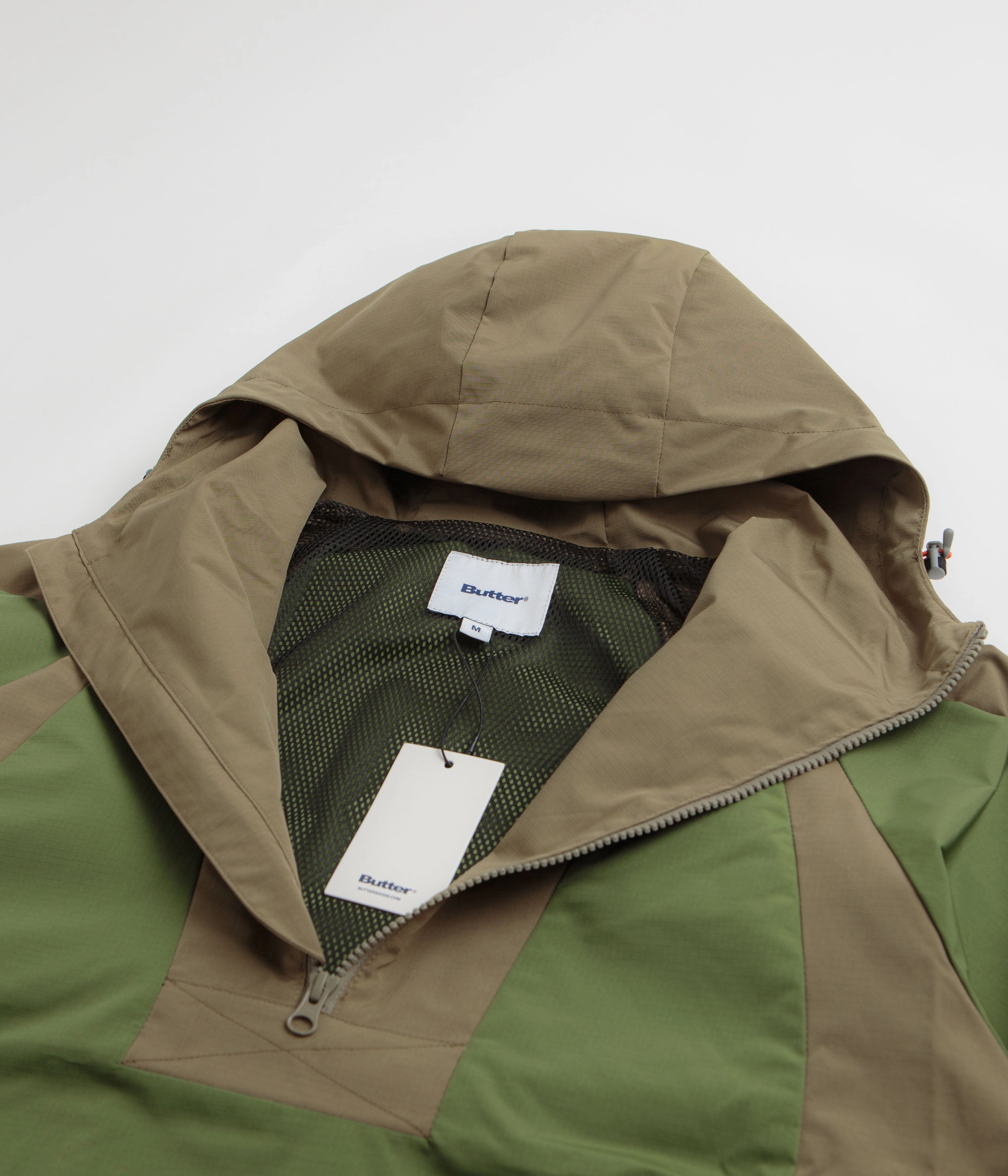 Template Cozy Core Butter Goods Contour Anorak Jacket - Sage / Stone