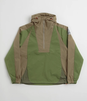 Oversized Fit Butter Goods Contour Anorak Jacket - Sage / Stone