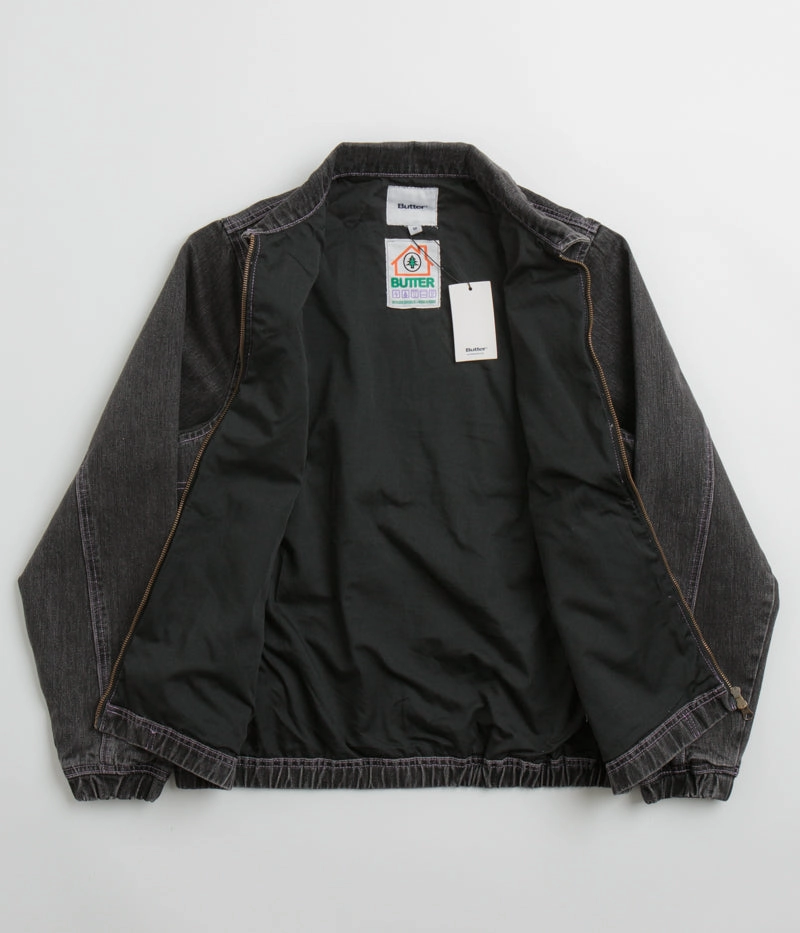 Butter Goods Device Denim Jacket - Washed Grey Rugged Outer Shell Ceremony