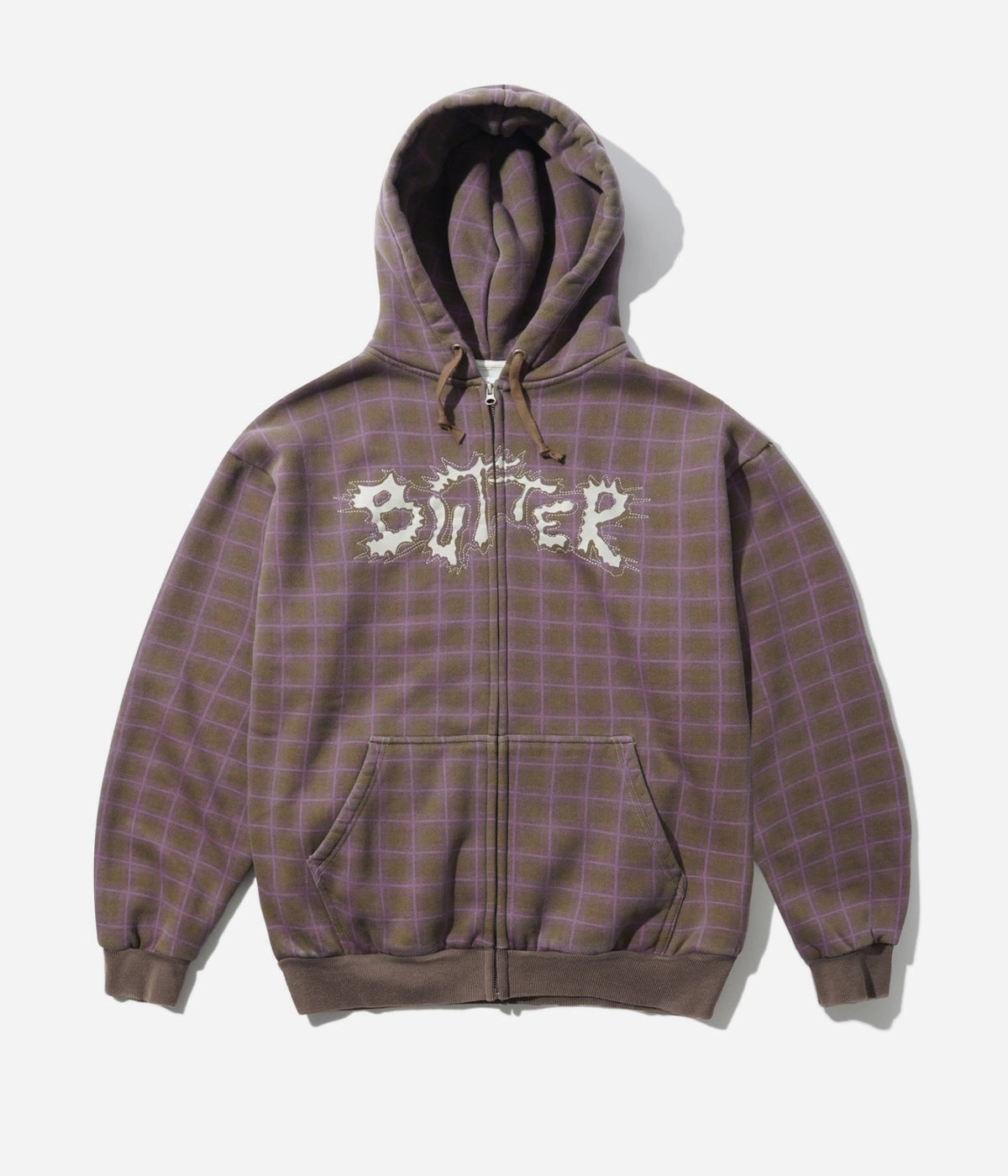 product duck cloth ruggedness Breathable fabric Butter Goods Eruption Zip-Thru Hooded Sweater