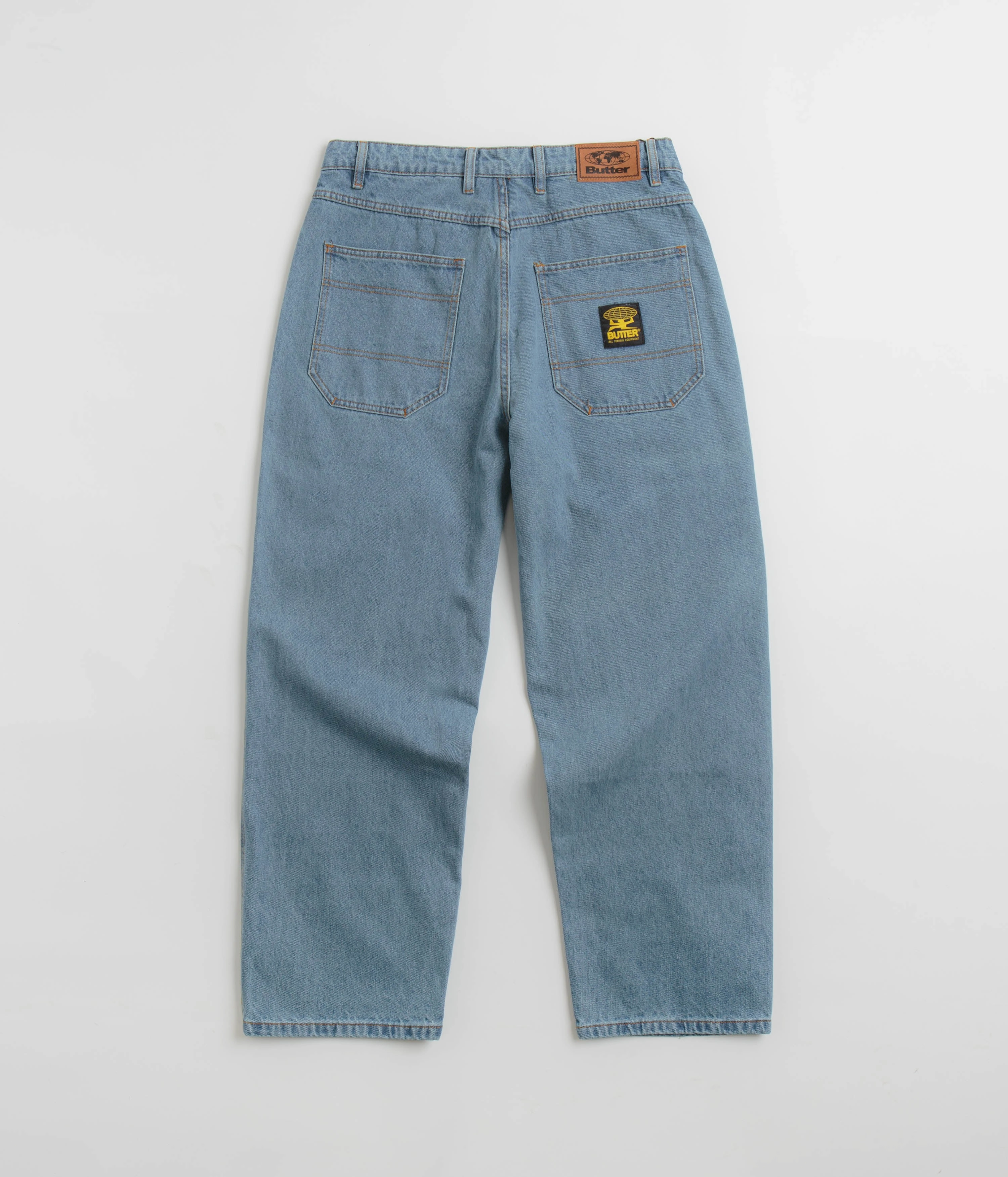 ReinforcedHemline Fresh Fit Butter Goods Patch Pocket Jeans - Faded Blue