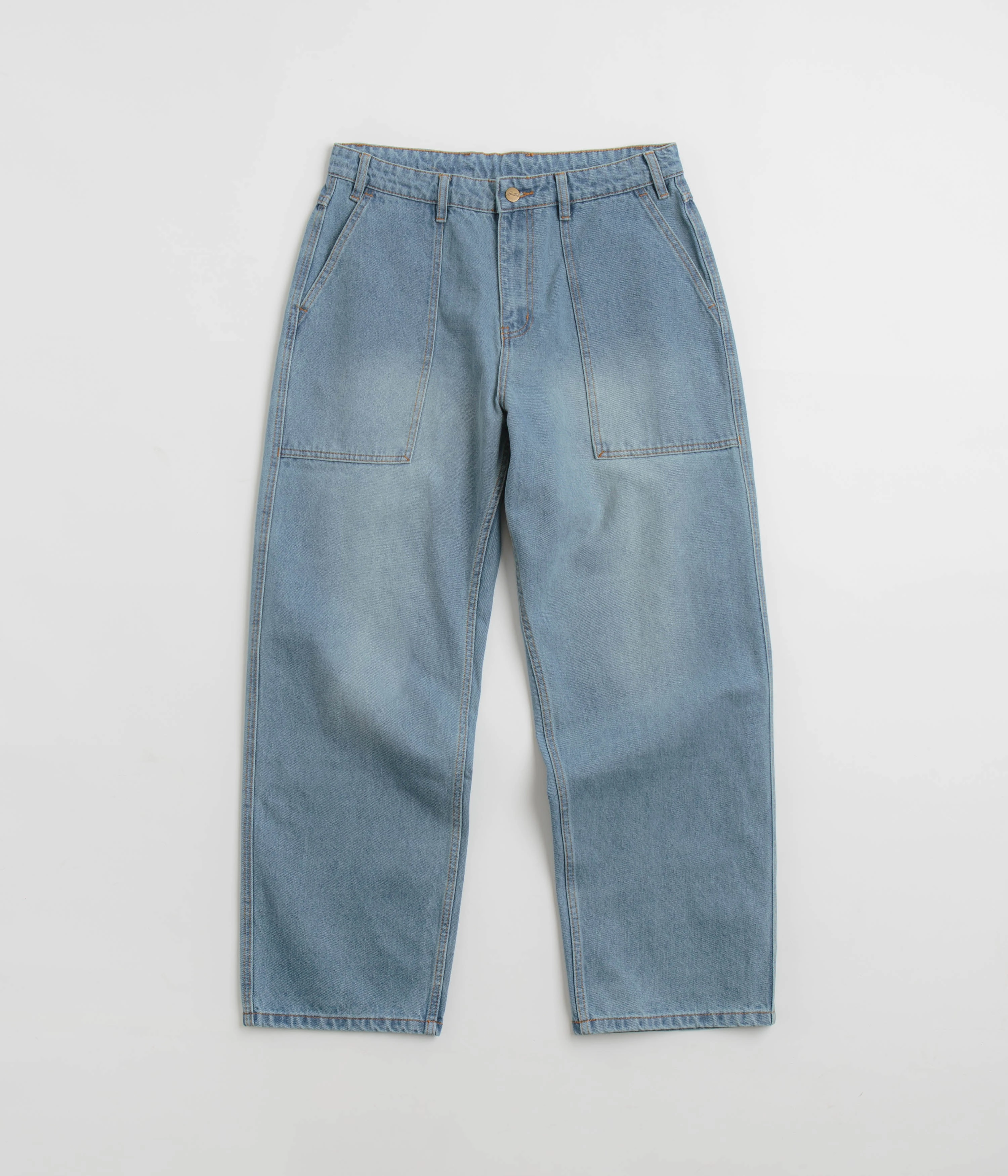 Core Utility Butter Goods Patch Pocket Jeans - Faded Blue