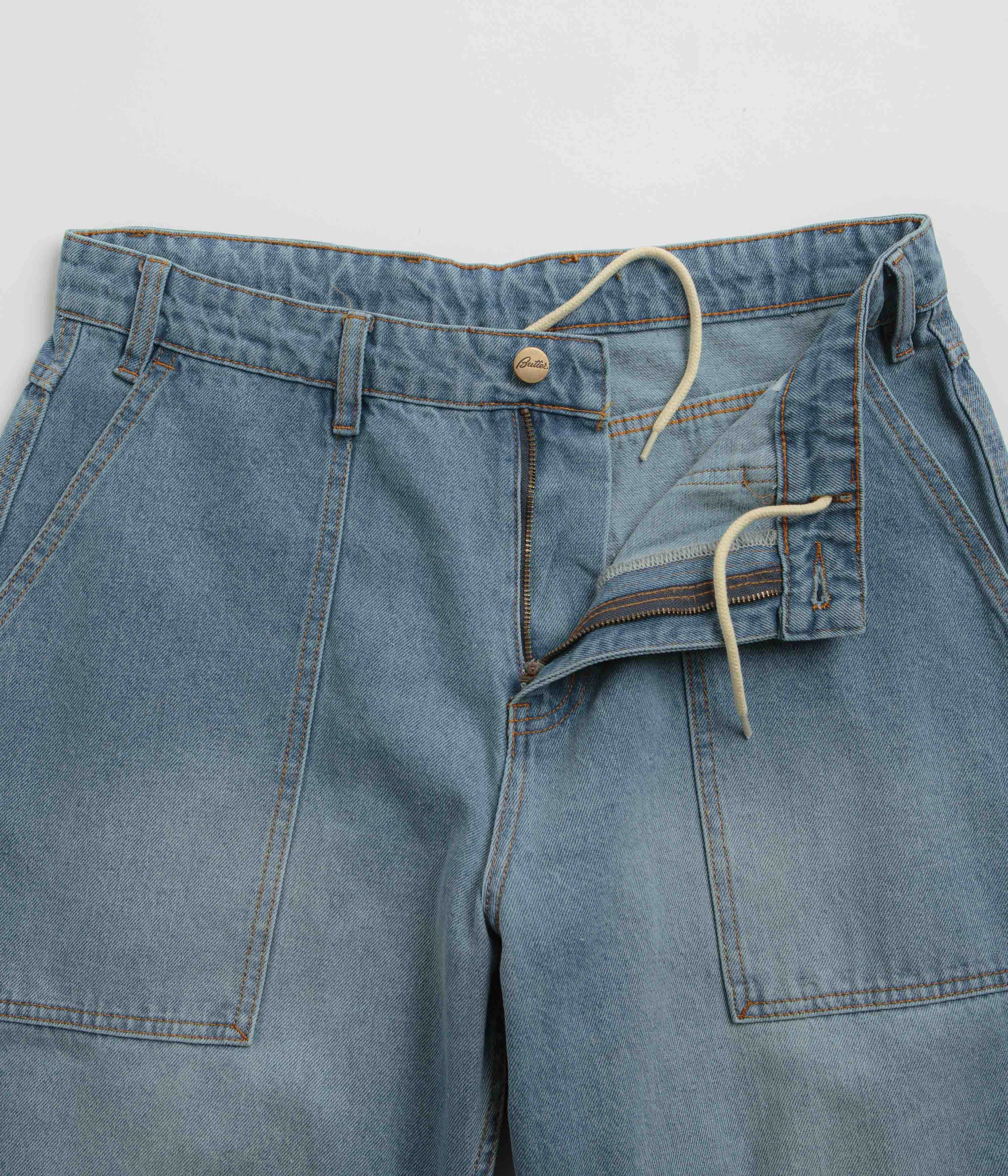 Multi Pocket System Butter Goods Patch Pocket Jeans - Faded Blue