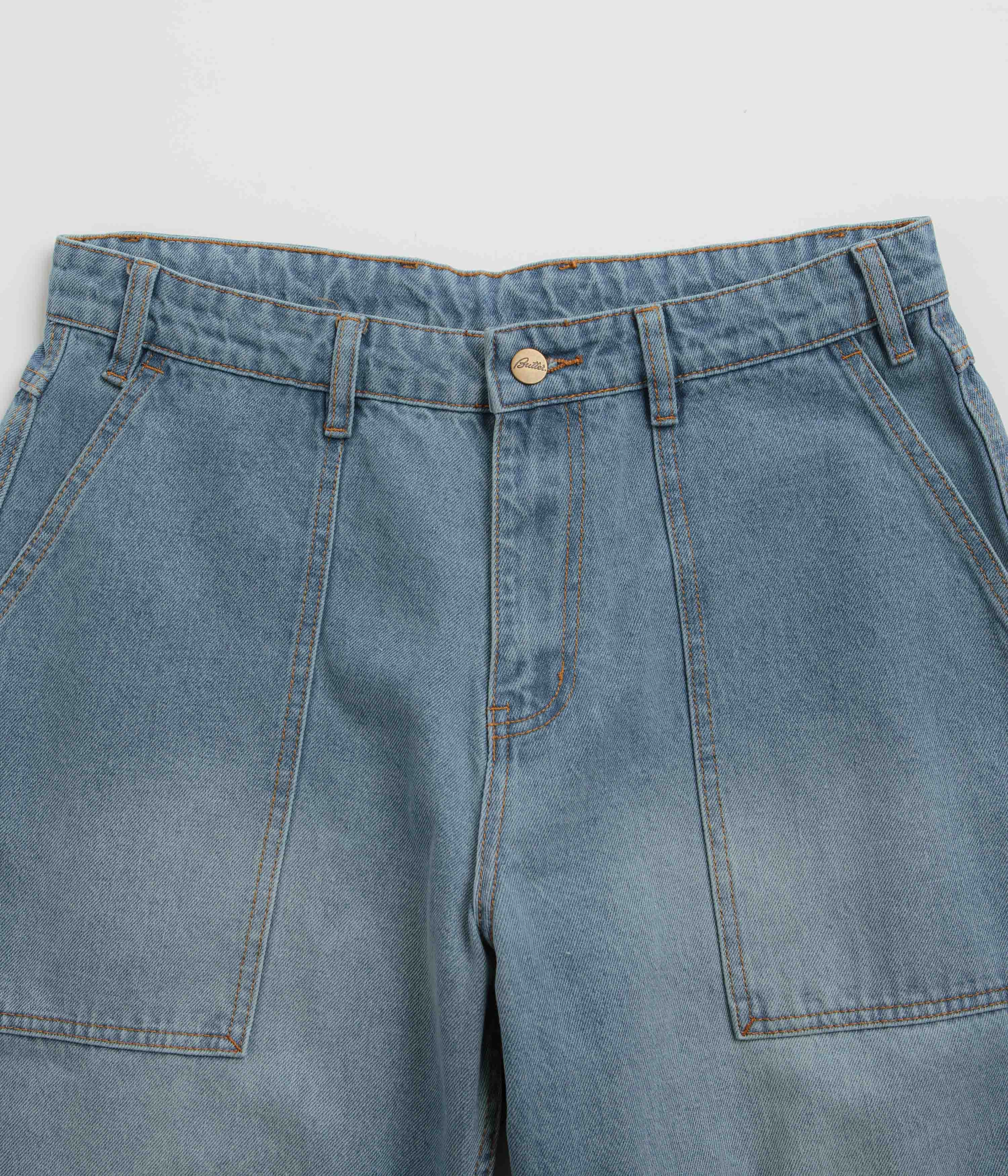 Butter Goods Patch Pocket Jeans - Faded Blue AntiStaticFinish Neutral Style