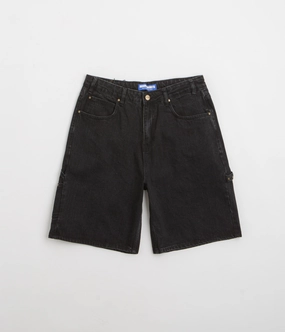 Butter Goods Rivet Denim Shorts - Washed Black Street Chic