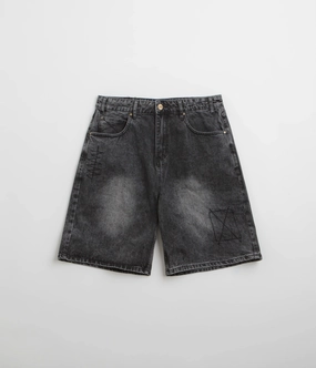 Multi Pocket Design QuickDryTechnology Butter Goods Stitch Denim Shorts - Distressed Grey