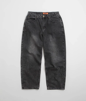 Customizable length Butter Goods Stitch Jeans - Distressed Grey