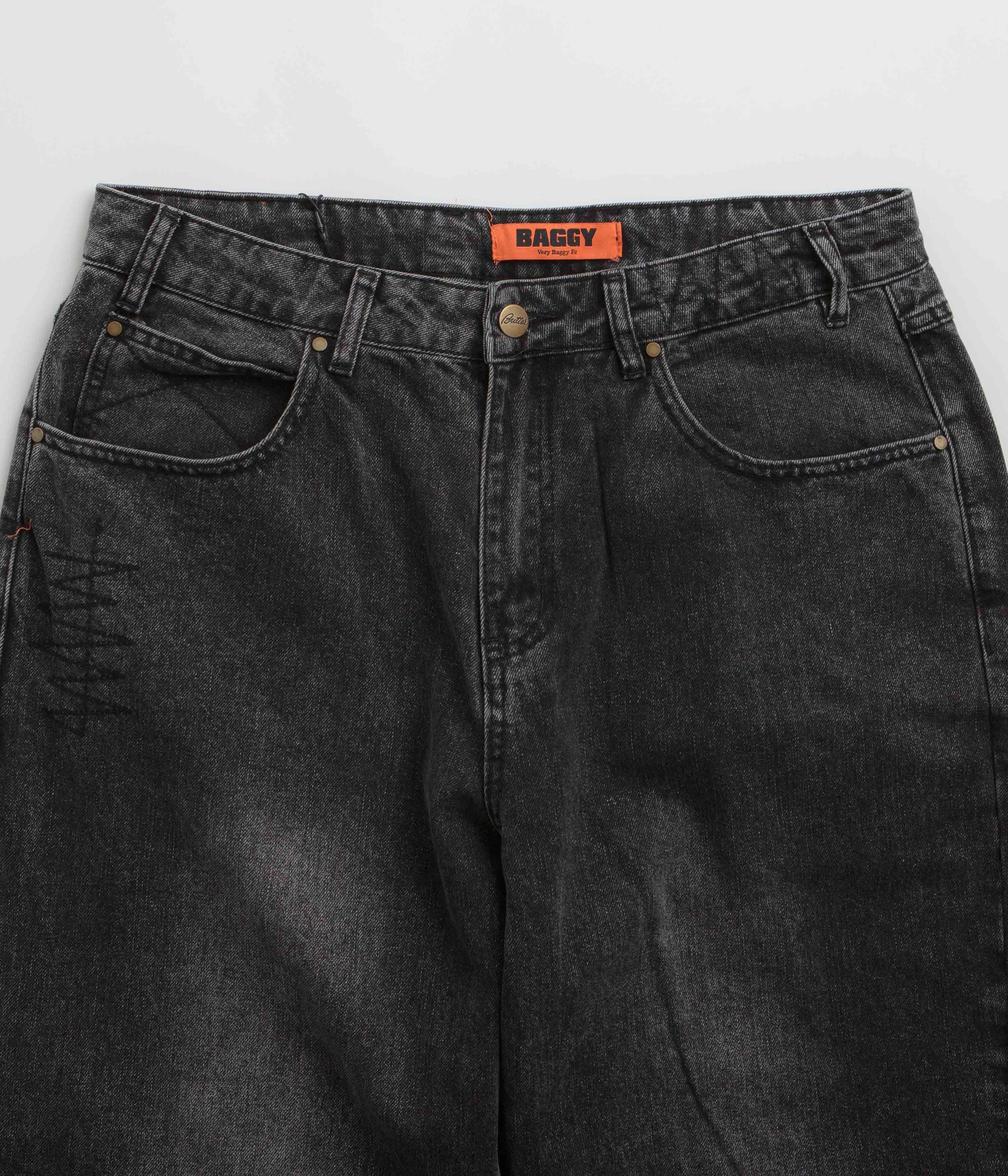 Urban Cool Butter Goods Stitch Jeans - Distressed Grey