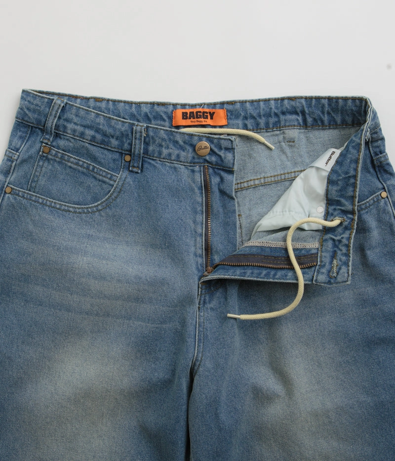 Multi Purpose Butter Goods Warped Jeans - Washed Mid Blue