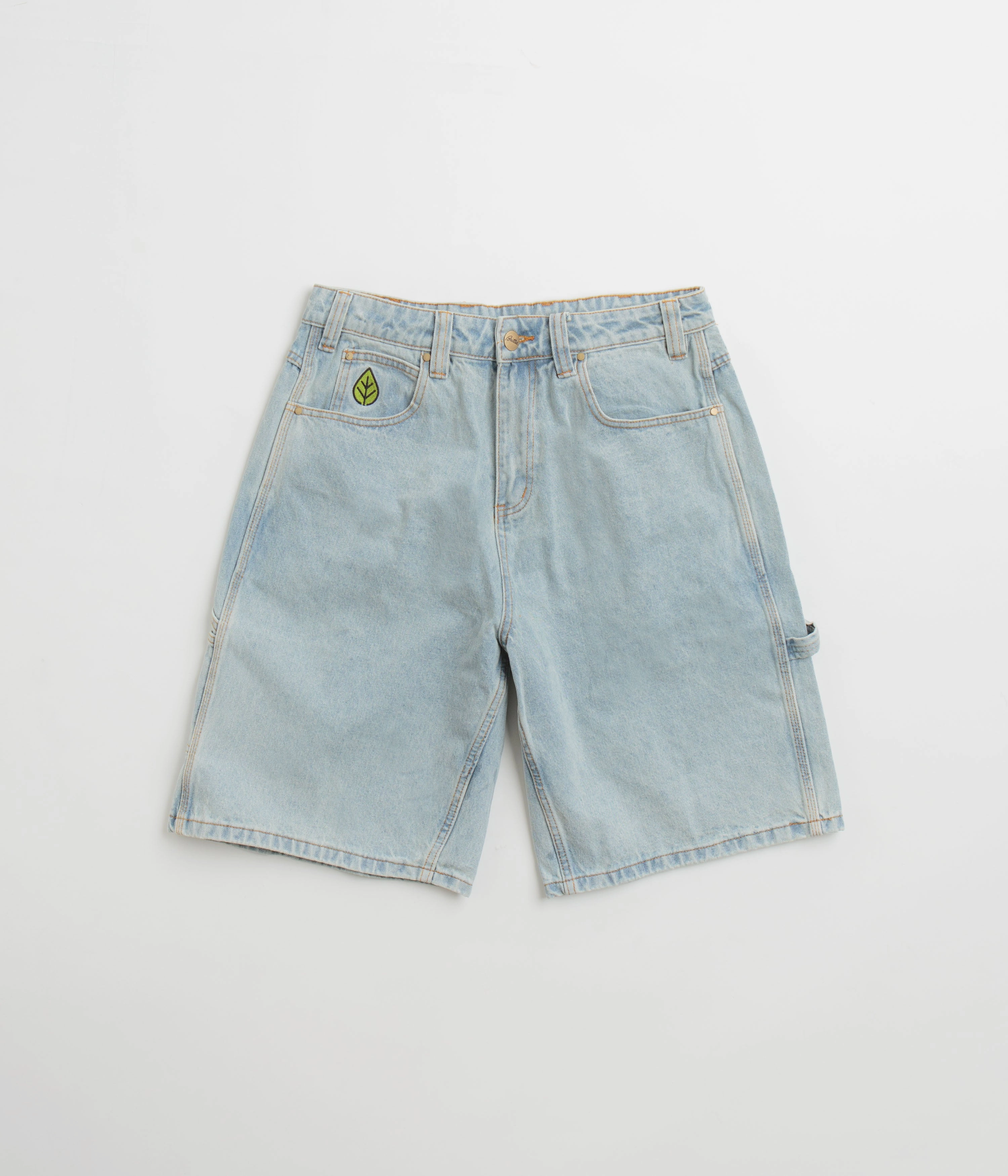 Butter Goods Weathergear Denim Shorts - Faded Light Wash factory work