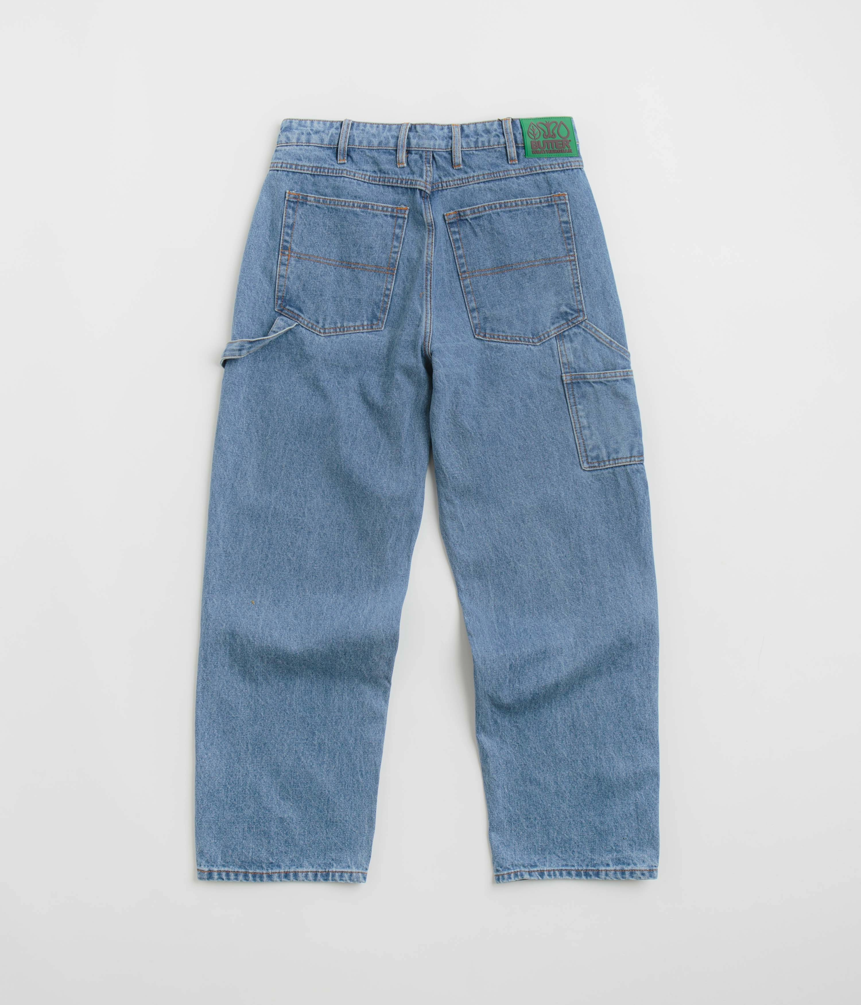Street Utility Comfy Waistband Butter Goods Weathergear Heavyweight Jeans - Worn Indigo