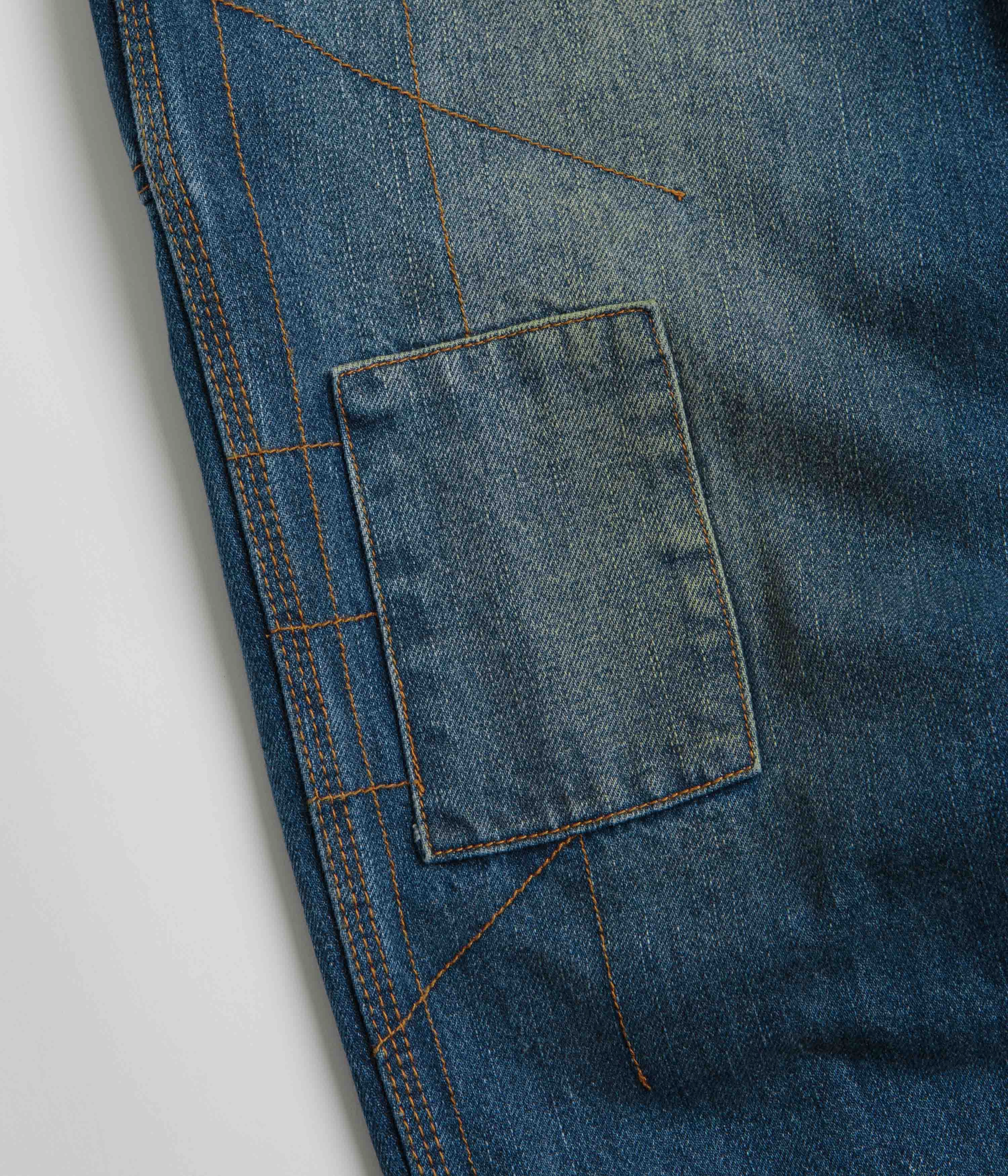 Butter Goods Weathergear Jeans - Repaired Indigo Stylish Comfort Odor Resistant Treatment