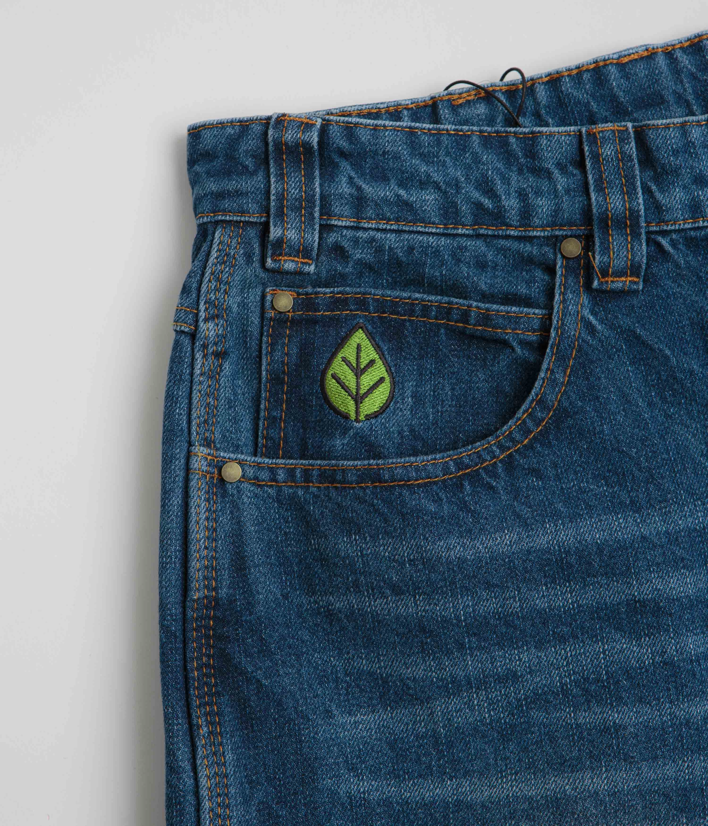 Quick Adjust Fit OdorResistantFinish Butter Goods Weathergear Jeans - Repaired Indigo