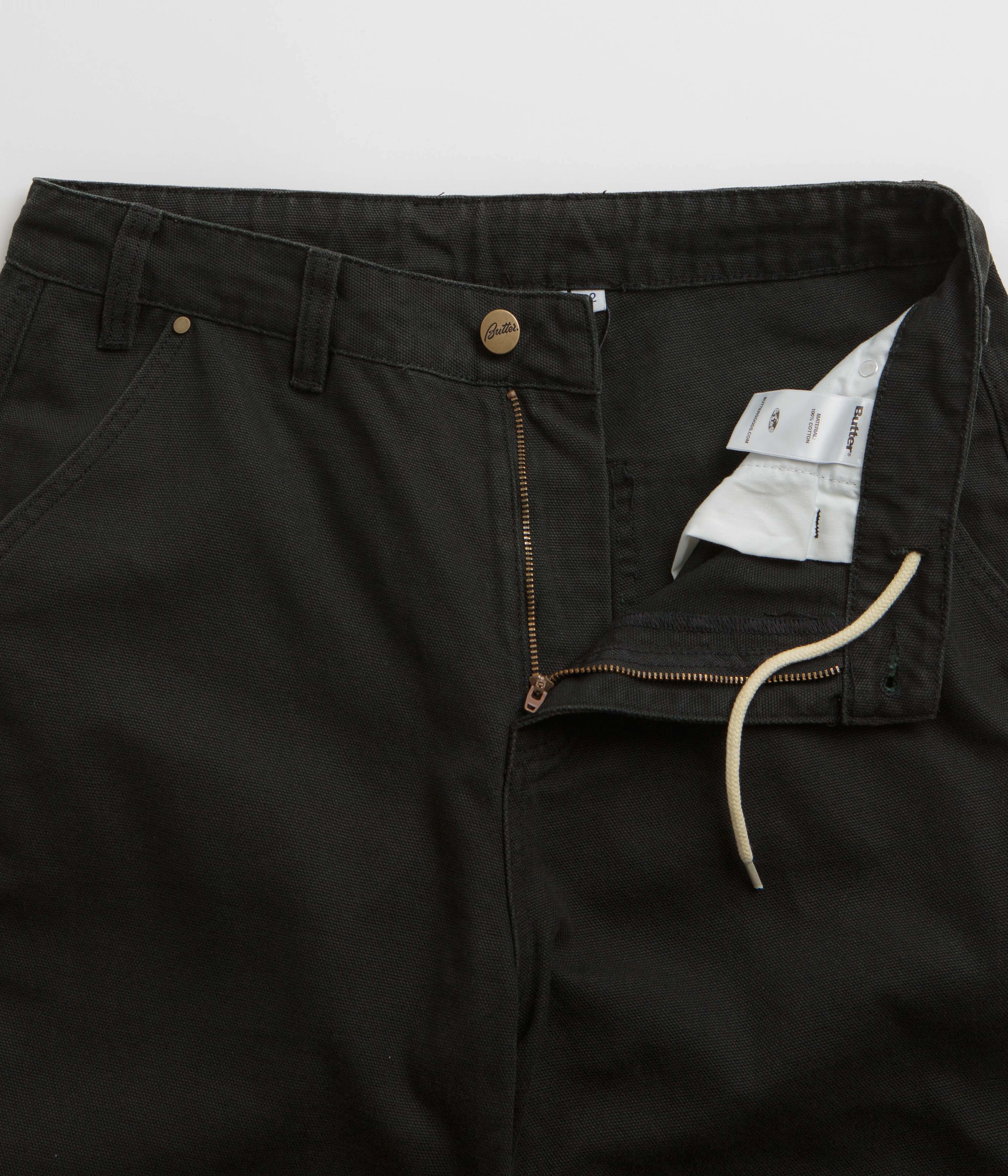 Multi Pocket System Stylish Fit Butter Goods Work Pants - Black