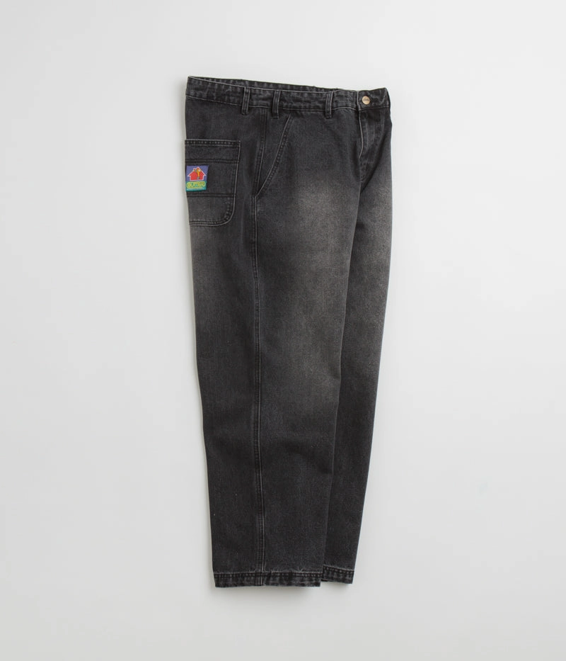 NonSlipGrip TouchscreenCompatiblePockets Butter Goods Work Pants - Distressed Black