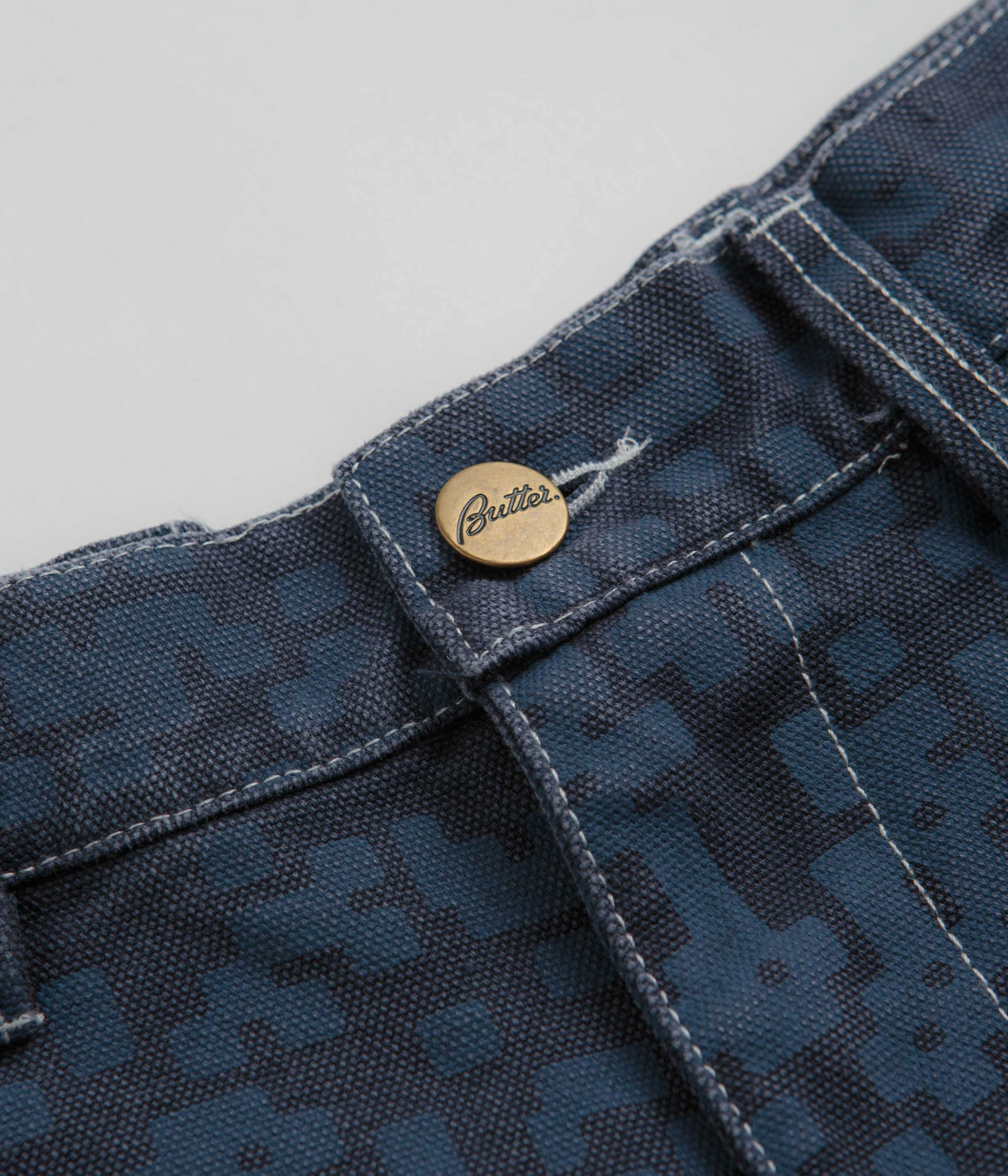 Butter Goods Work Shorts - Slate Blue personalized option