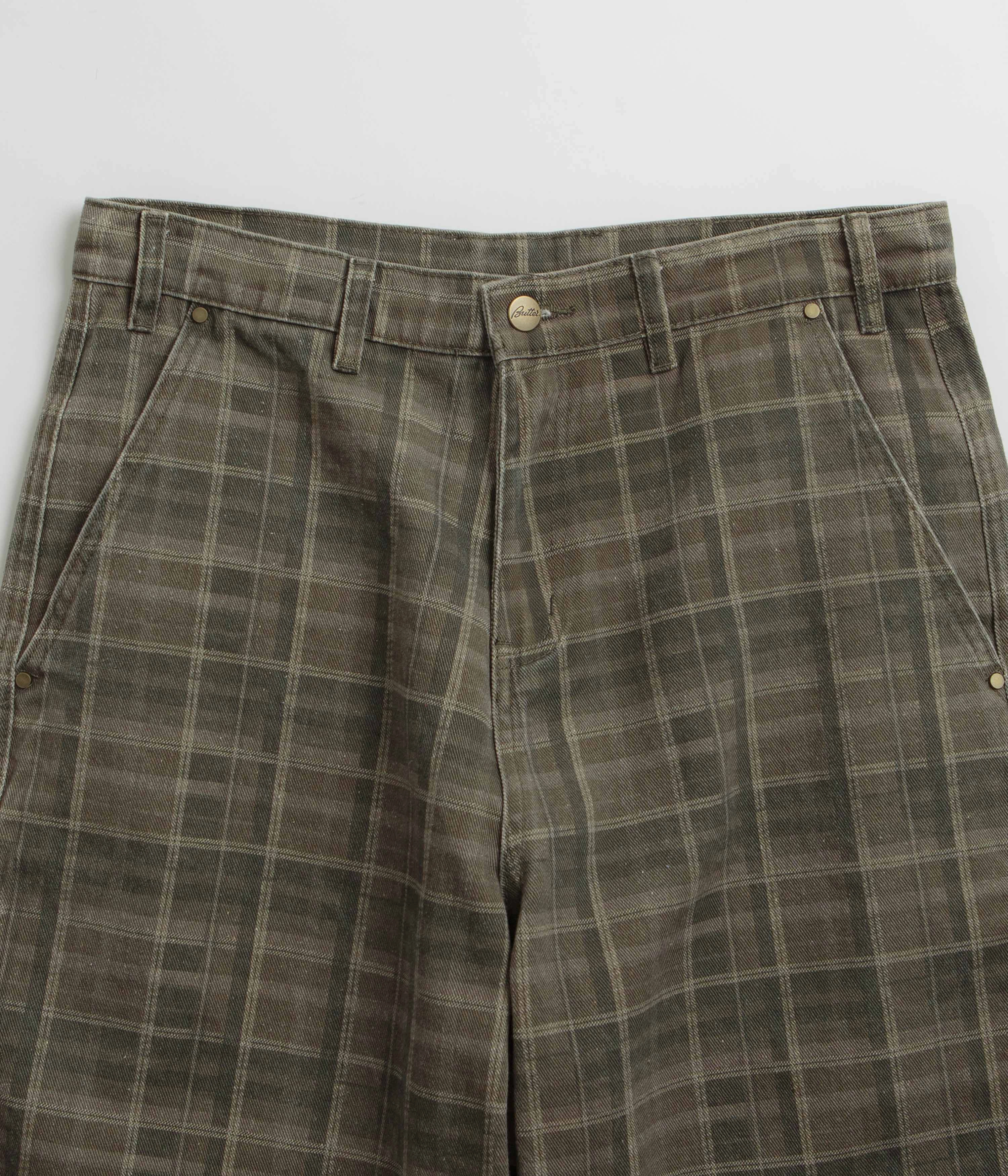 Butter Goods Work Shorts - Washed Plaid Summer essentials
