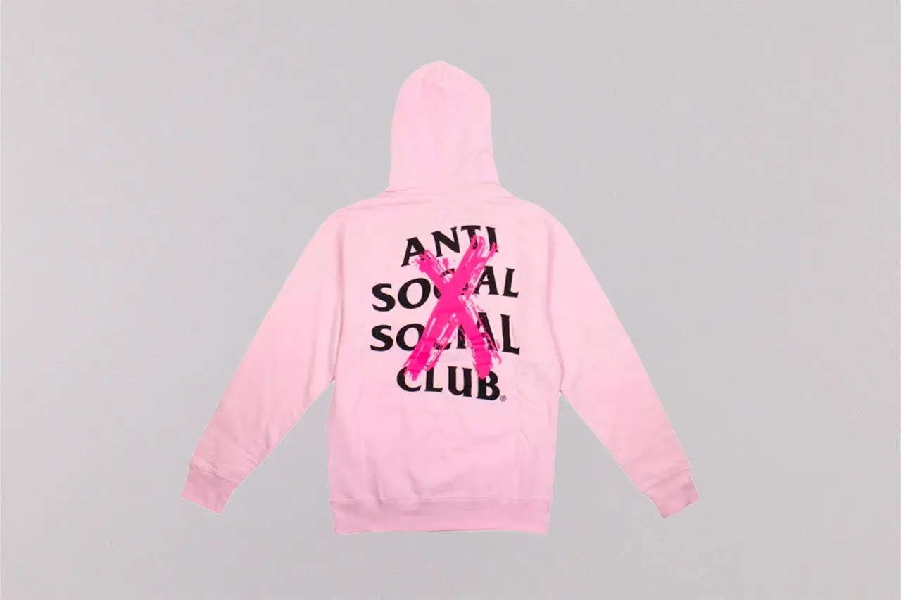 Reinforced Buttonholes Anti Social Social Club Cancelled Hoodie 'Pink'